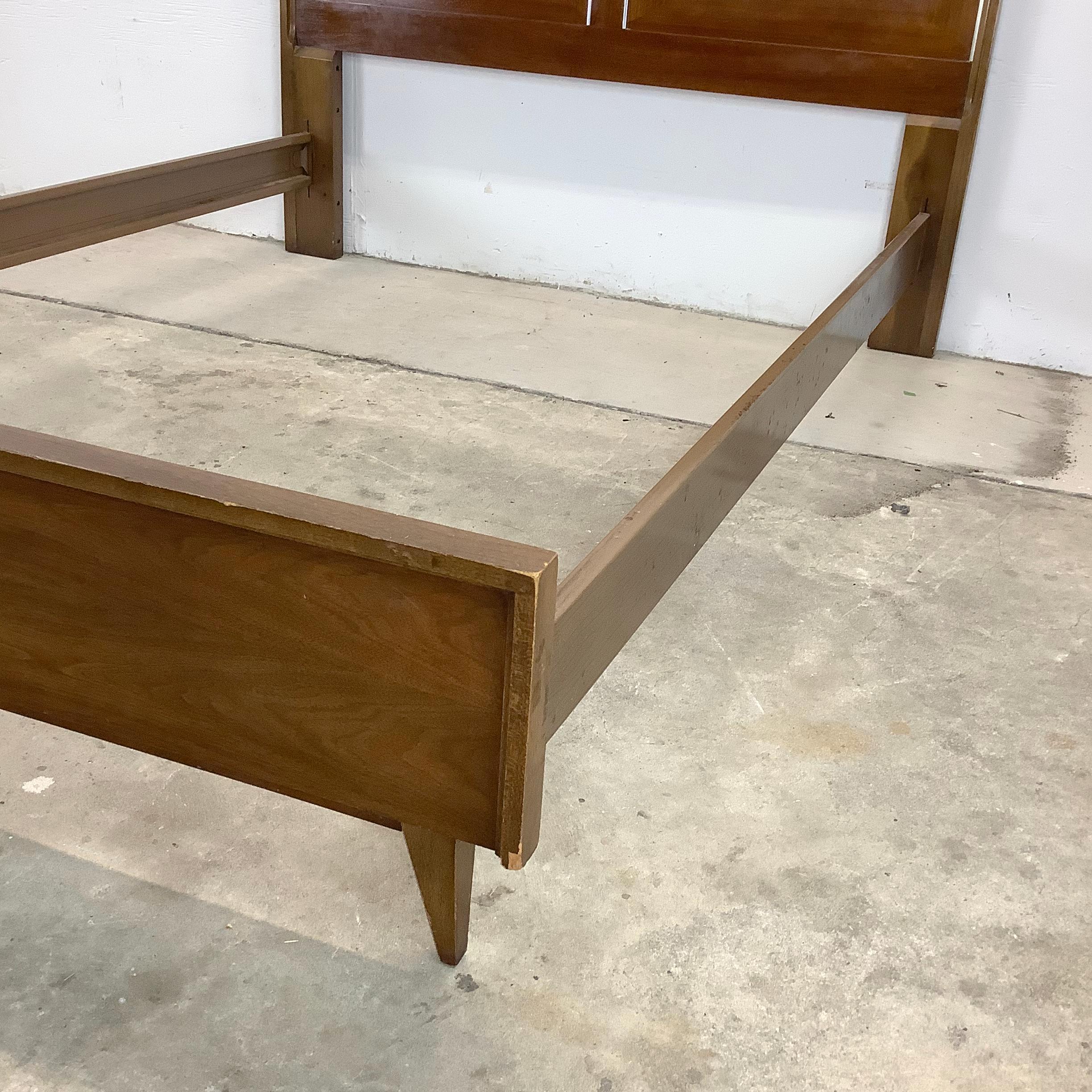 Mid-Century Walnut Bed Frame- full size 1