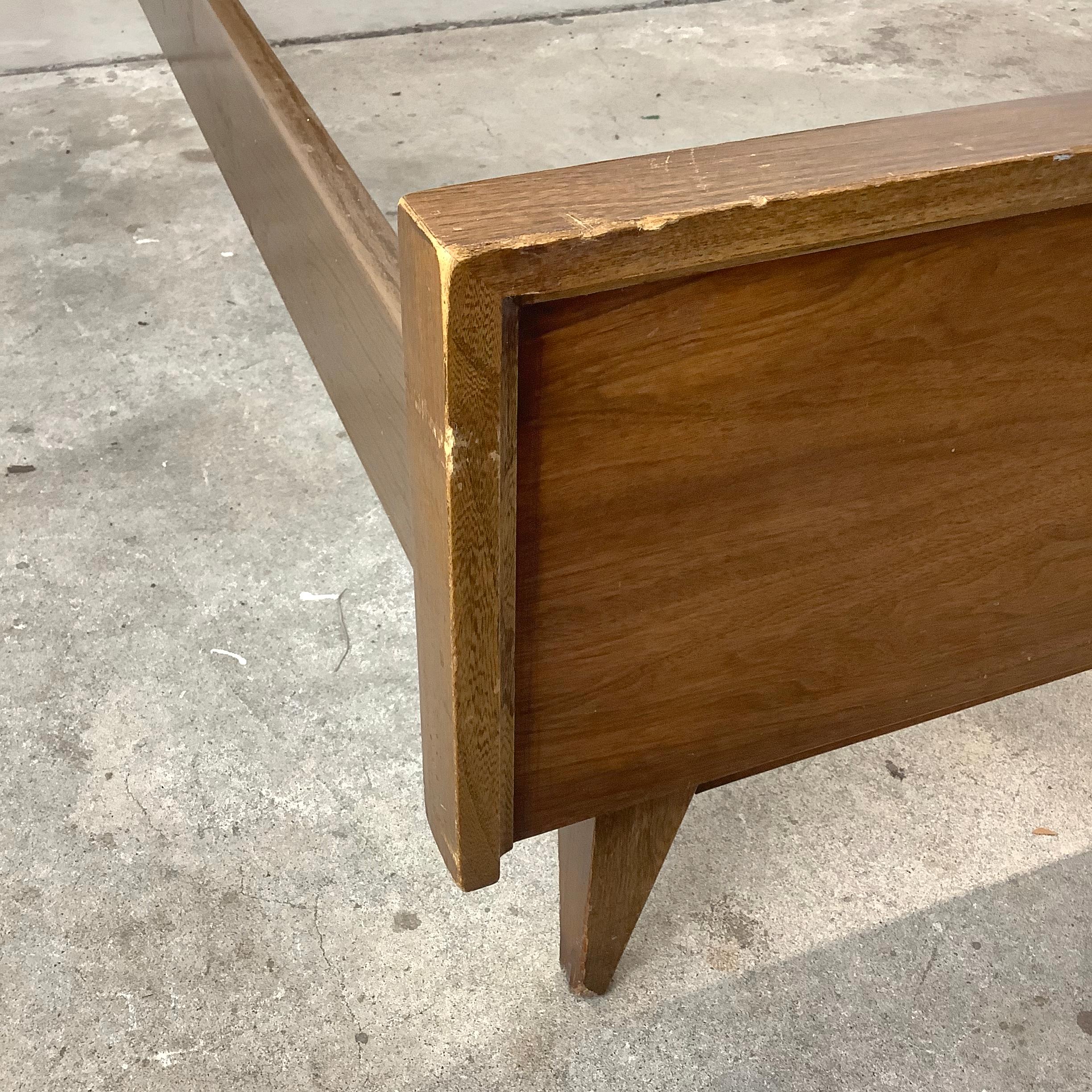 Mid-Century Walnut Bed Frame- full size 2