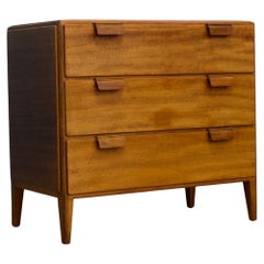 Mid Century Walnut Beech Chest of Drawers from Heals, 1950s