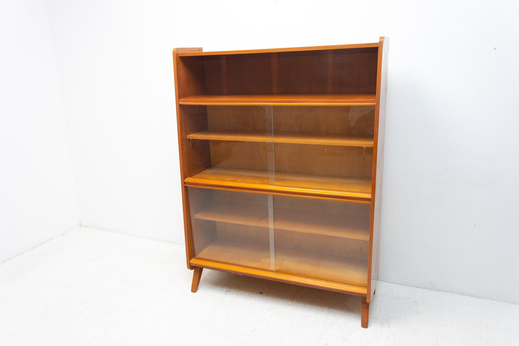 Mid Century Walnut Bookcase by František Jirák, 1960's, Czechoslovakia 9