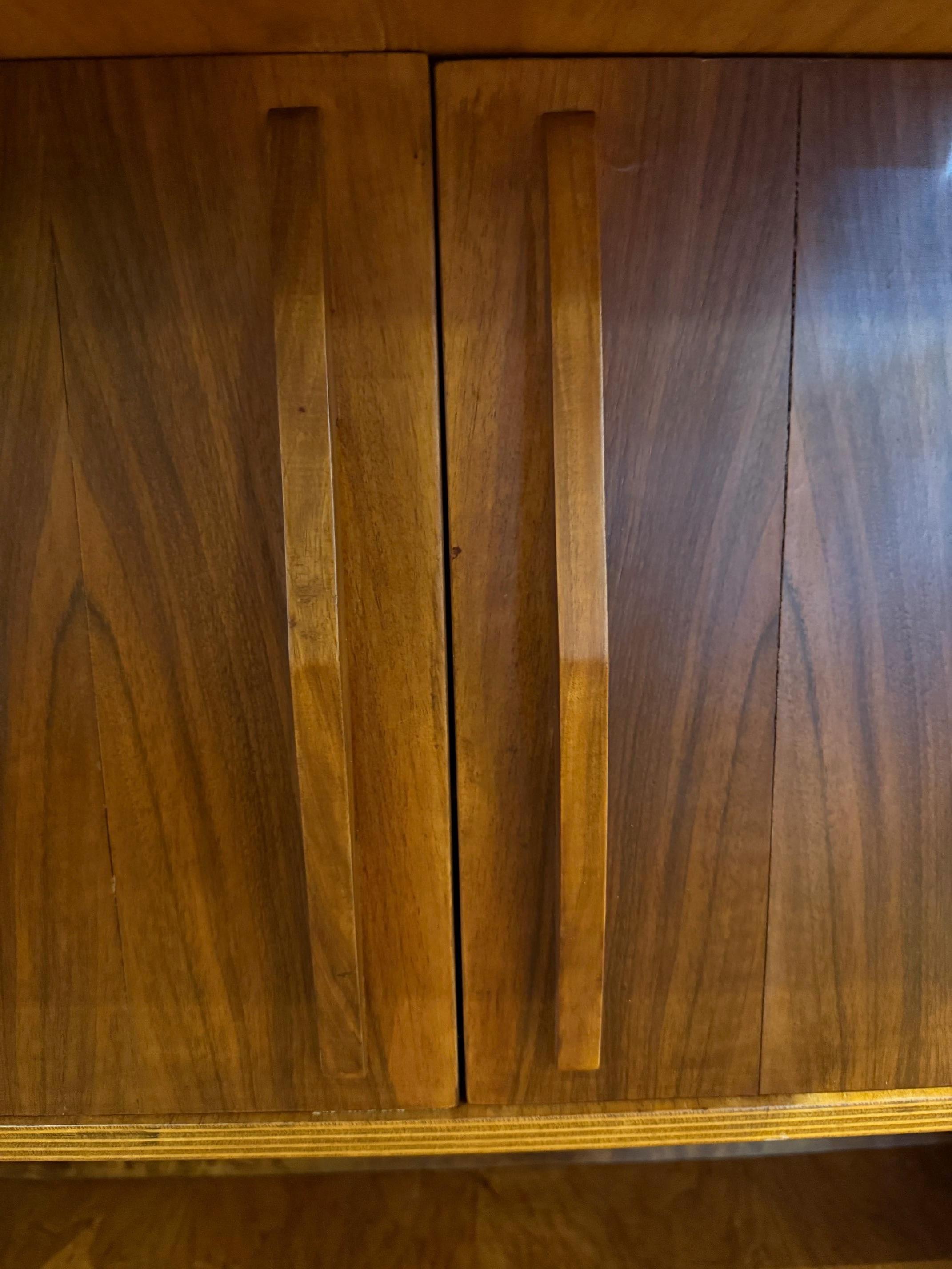 Danish Mid-century Walnut Bookcase in the Dyrlund Style For Sale
