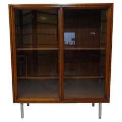 Mid Century Walnut Bookcase in the Style of George Nelson