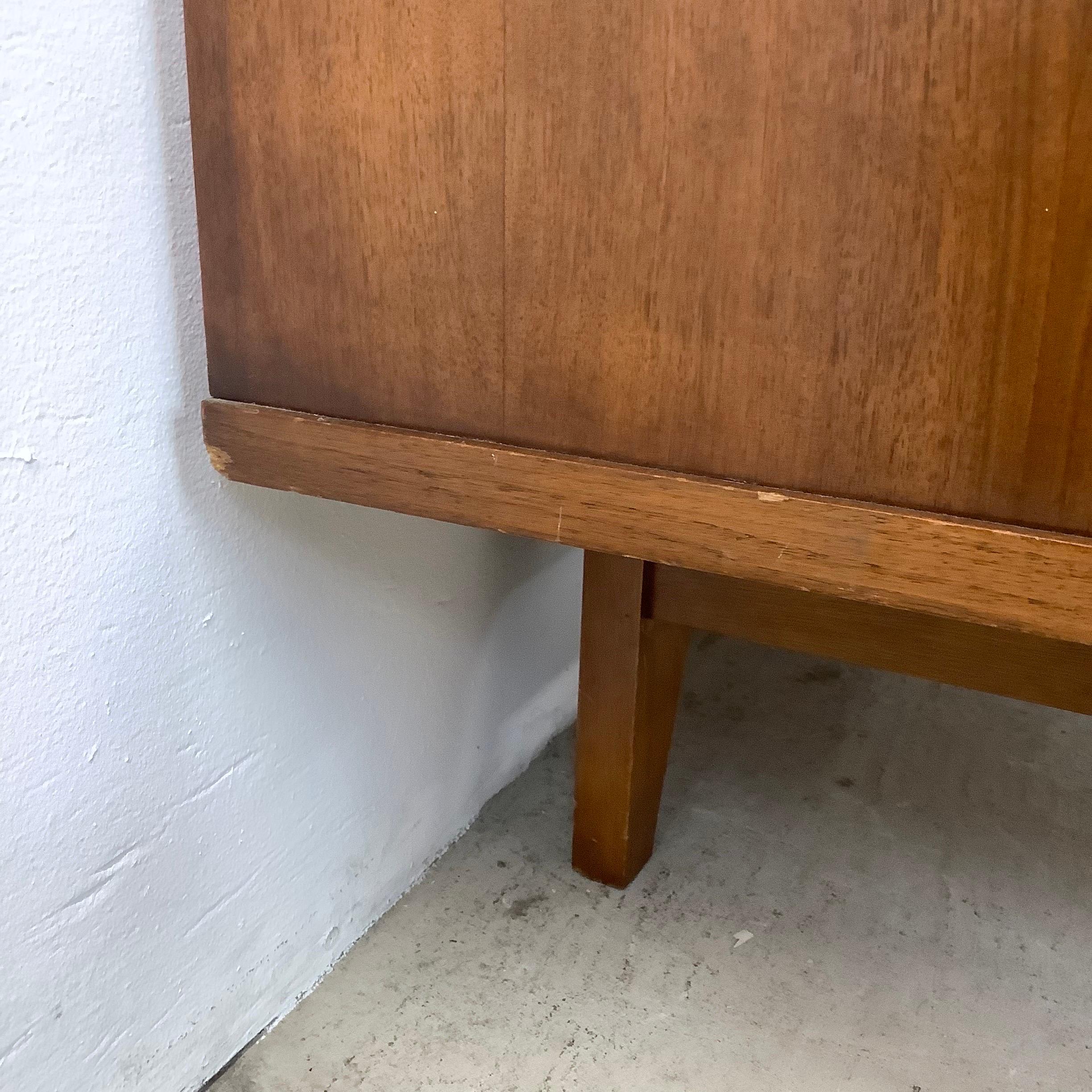 Mid-Century Walnut Bow Front Credenza by Young Mfg 3