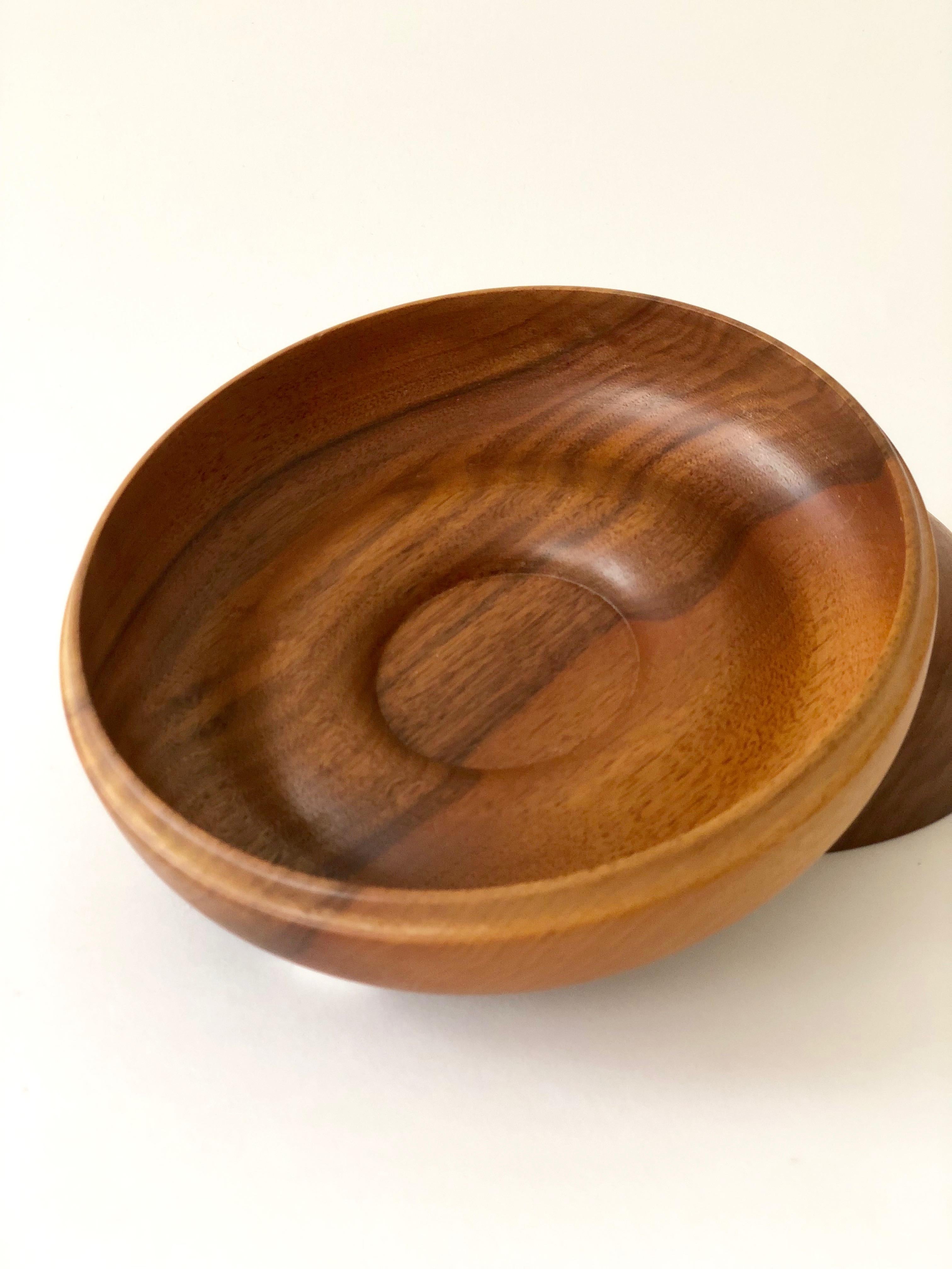 Mid-20th Century Mid-Century Walnut Bowl from Scandinavia 1960's For Sale