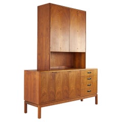 Mid Century Walnut Buffet and Hutch