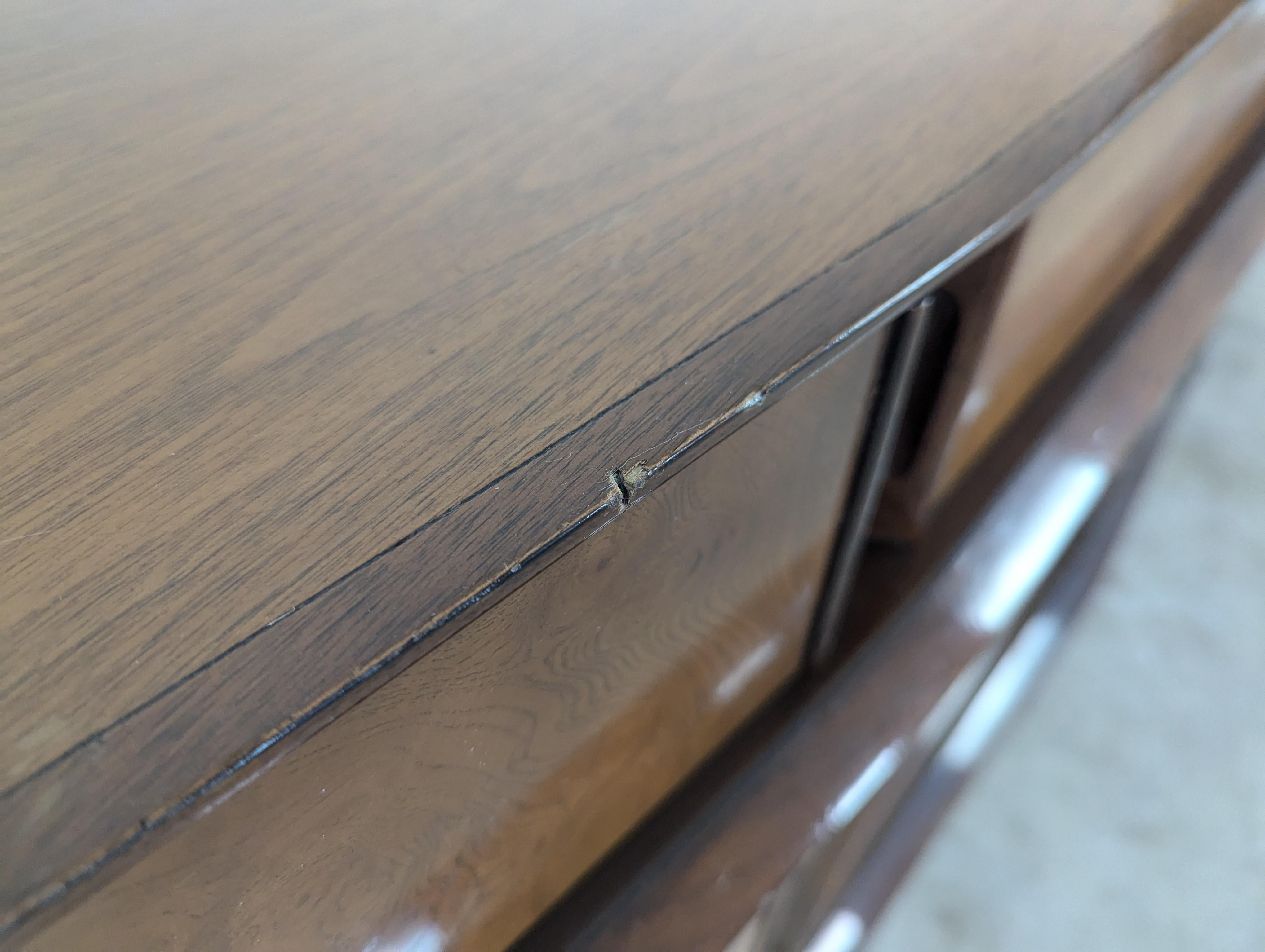 Mid Century Walnut & Burl Lowboy Credenza/Buffet by Helen & Hobey Baker, c1960s 4