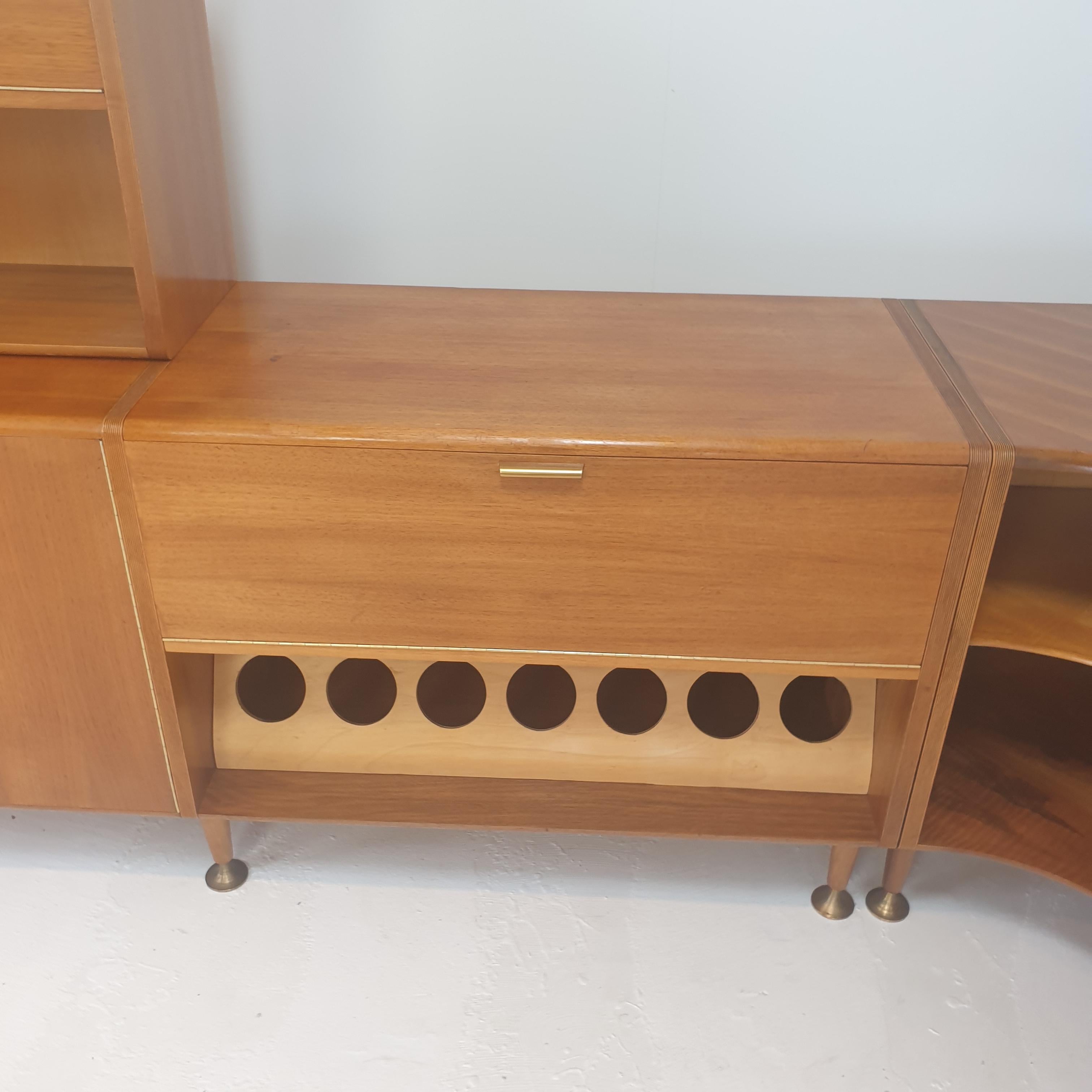 Mid-Century Walnut Cabinet and Sideboard by A.A. Patijn for Zijlstra, 1950's For Sale 4