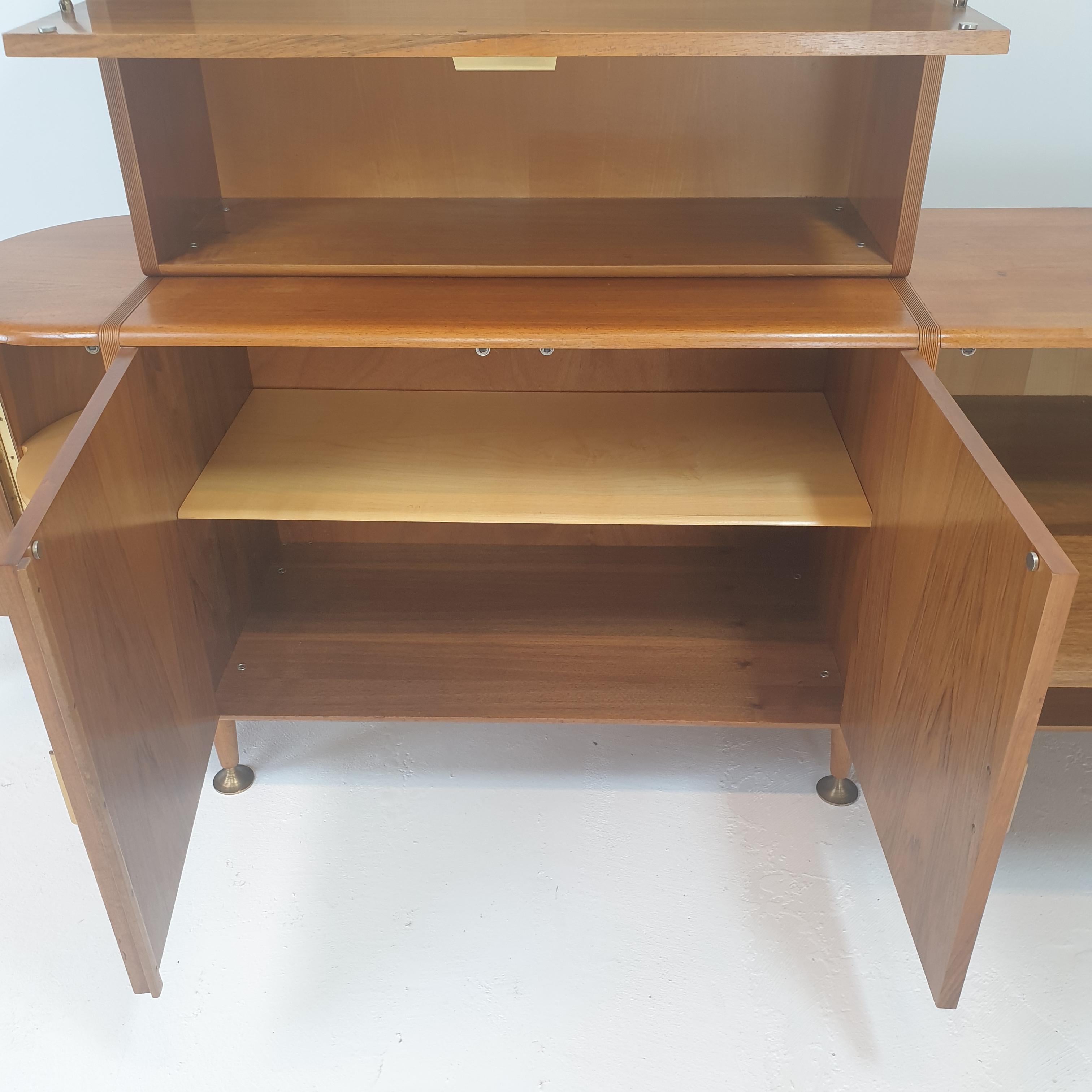 Mid-Century Walnut Cabinet and Sideboard by A.A. Patijn for Zijlstra, 1950's For Sale 7