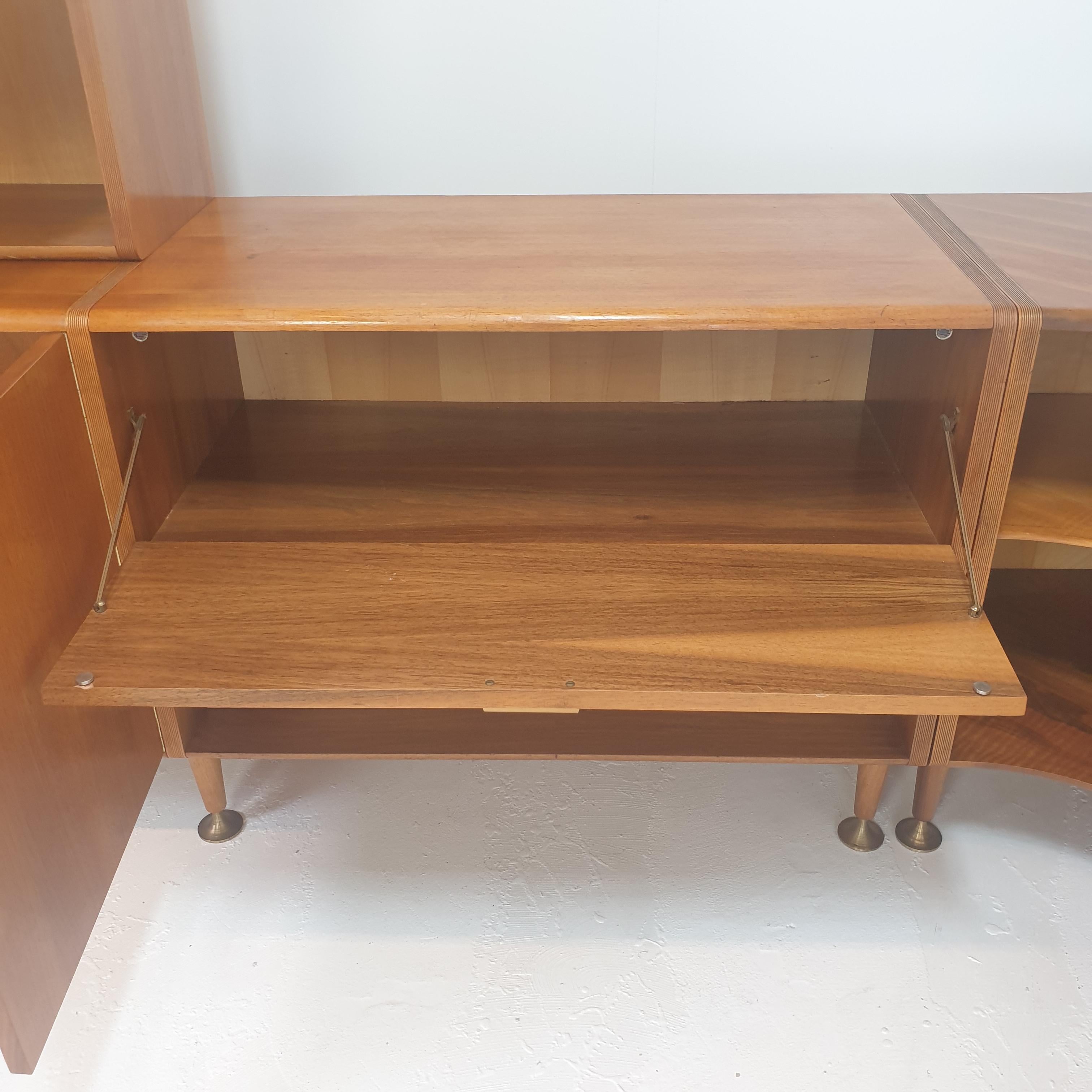 Mid-Century Walnut Cabinet and Sideboard by A.A. Patijn for Zijlstra, 1950's For Sale 9
