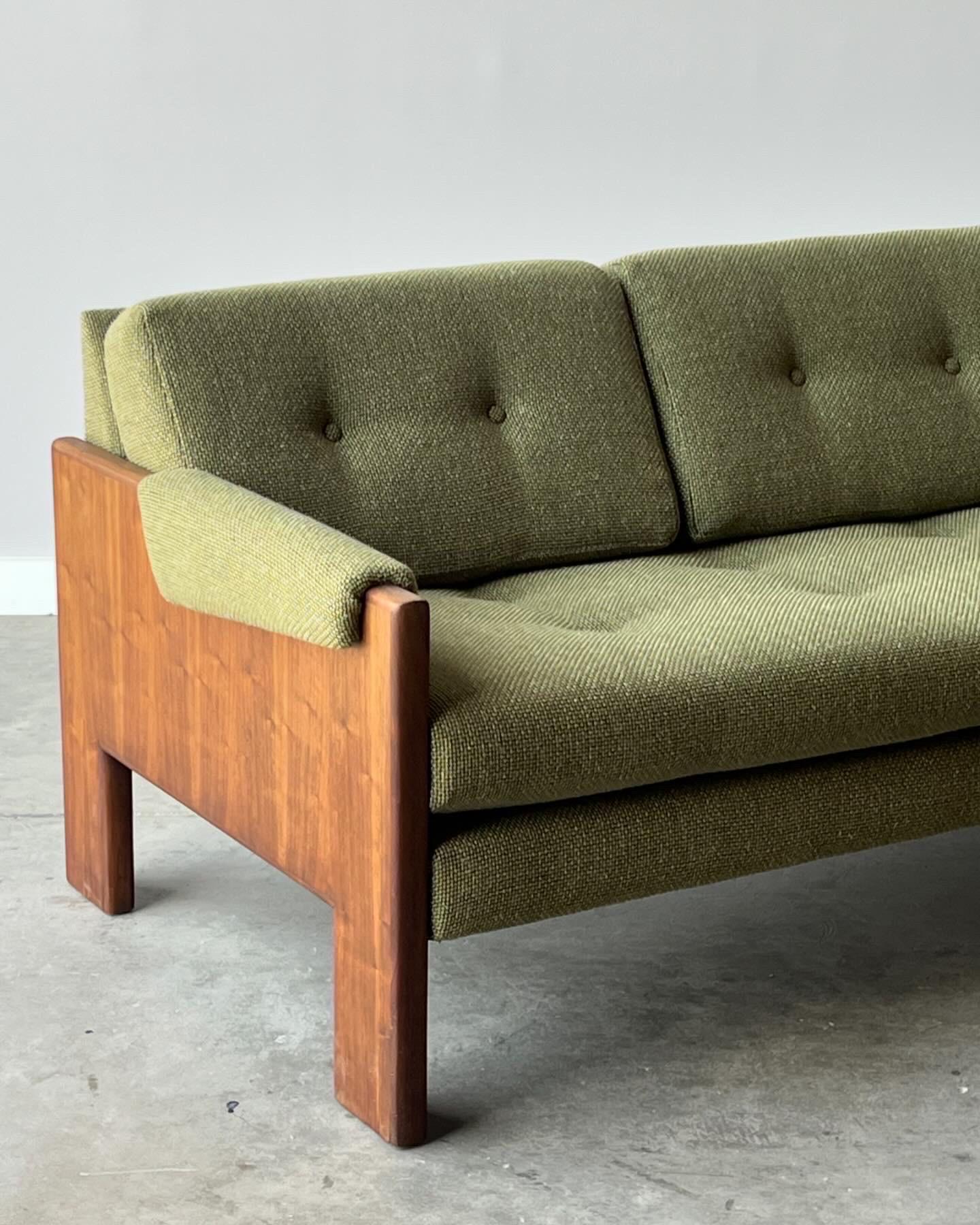 Mid-Century Modern Mid-Century Walnut Case Sofa