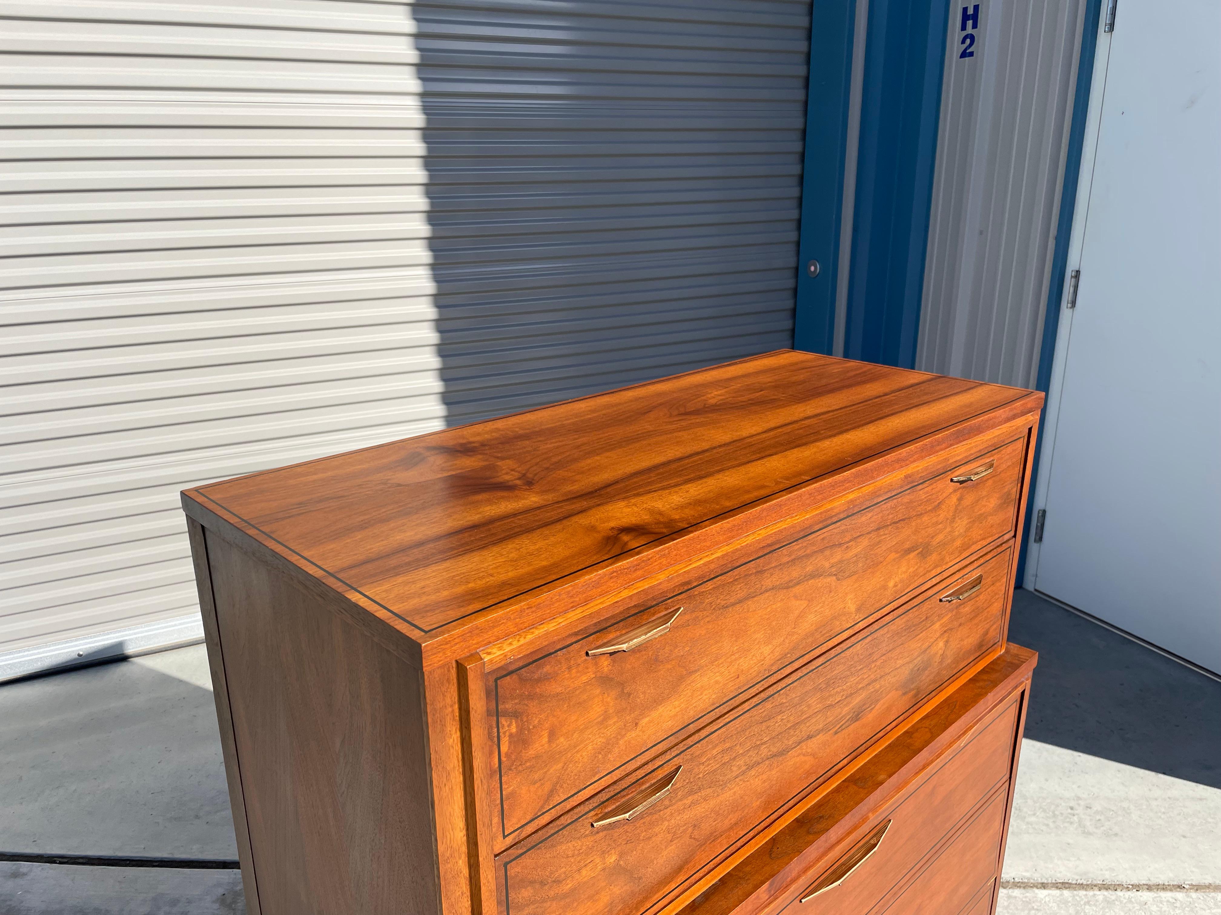 Midcentury Walnut Chest by Kent Coffey Tempo 4