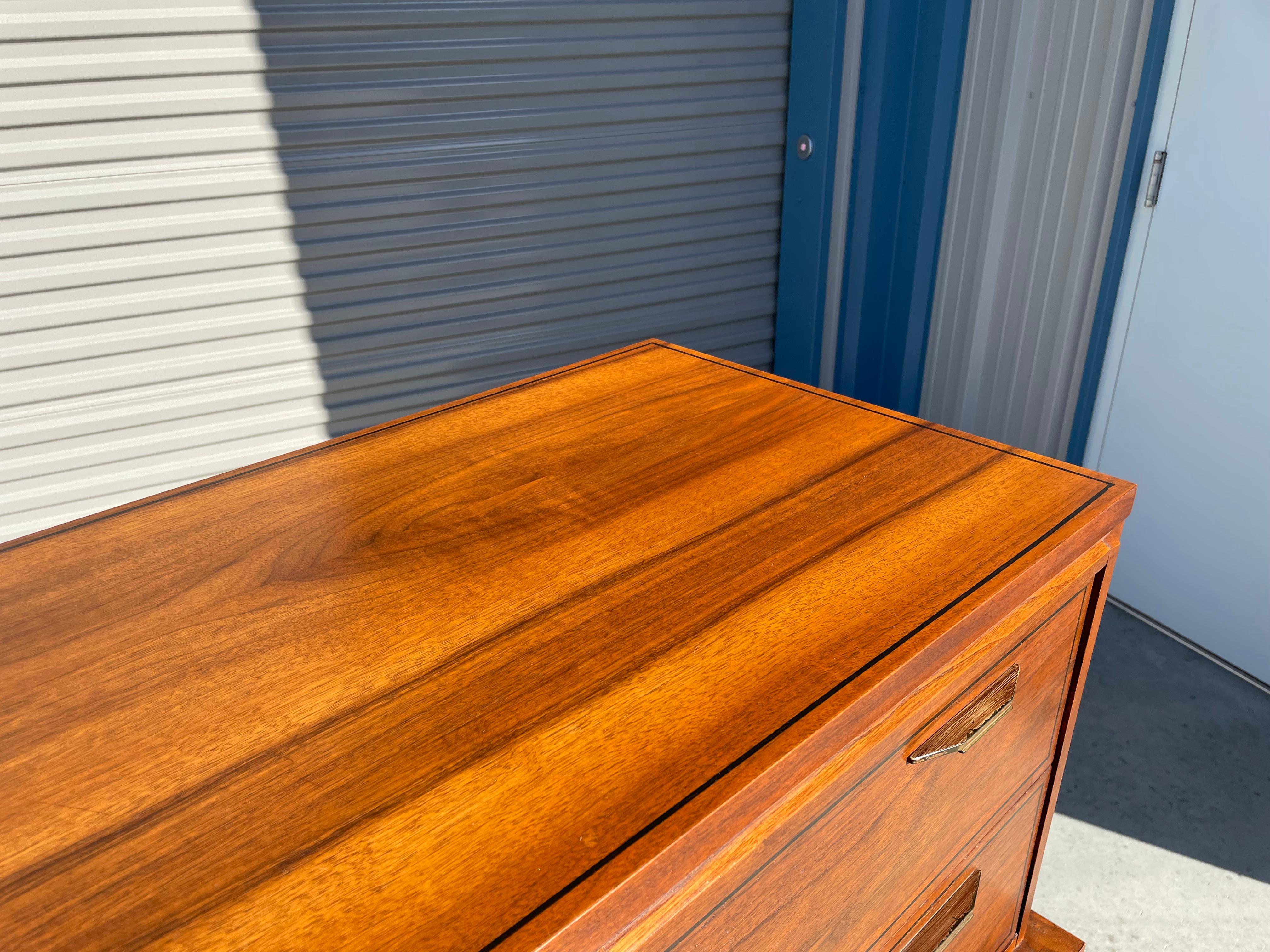 Midcentury Walnut Chest by Kent Coffey Tempo 9