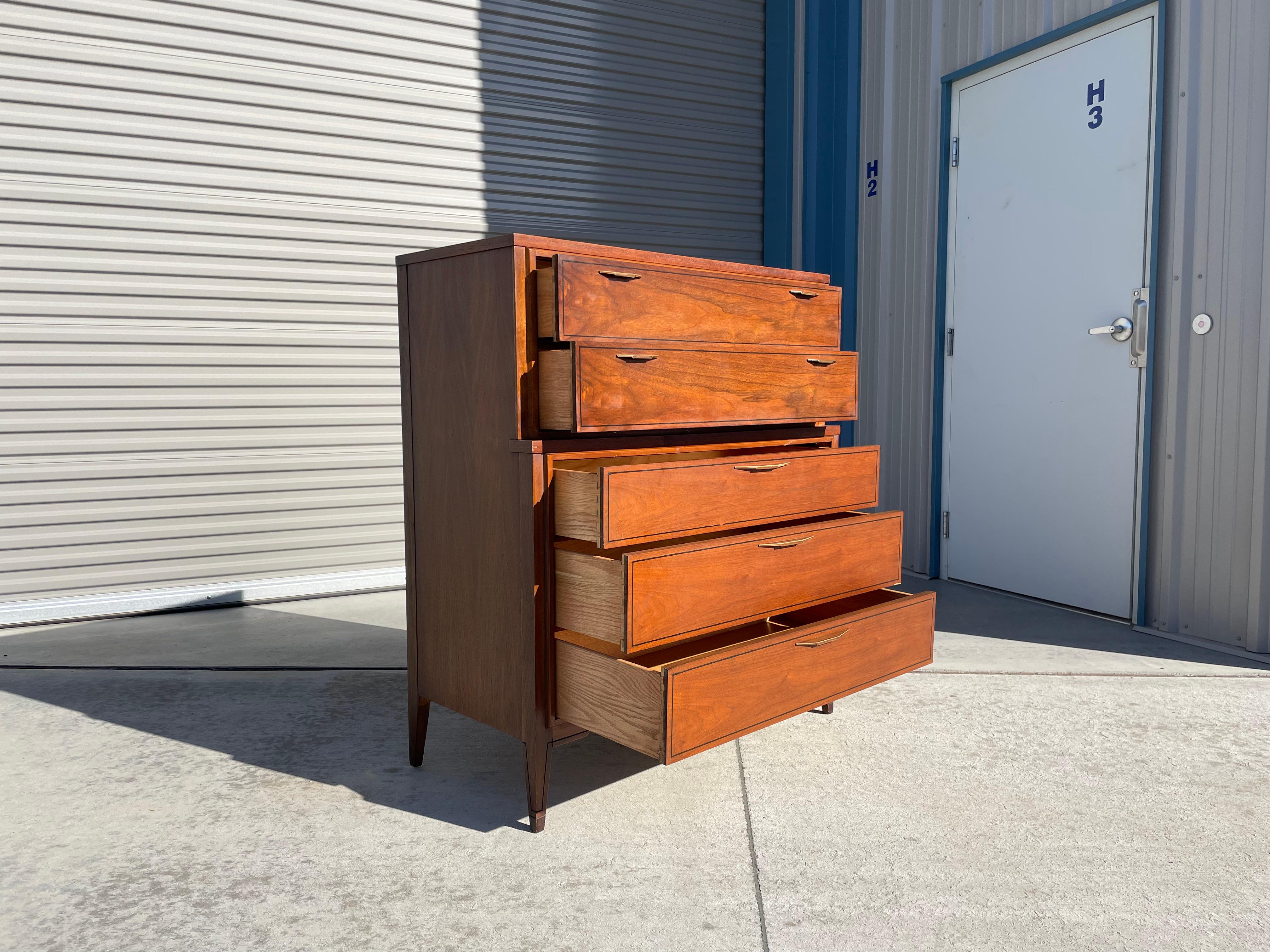 Midcentury Walnut Chest by Kent Coffey Tempo 2