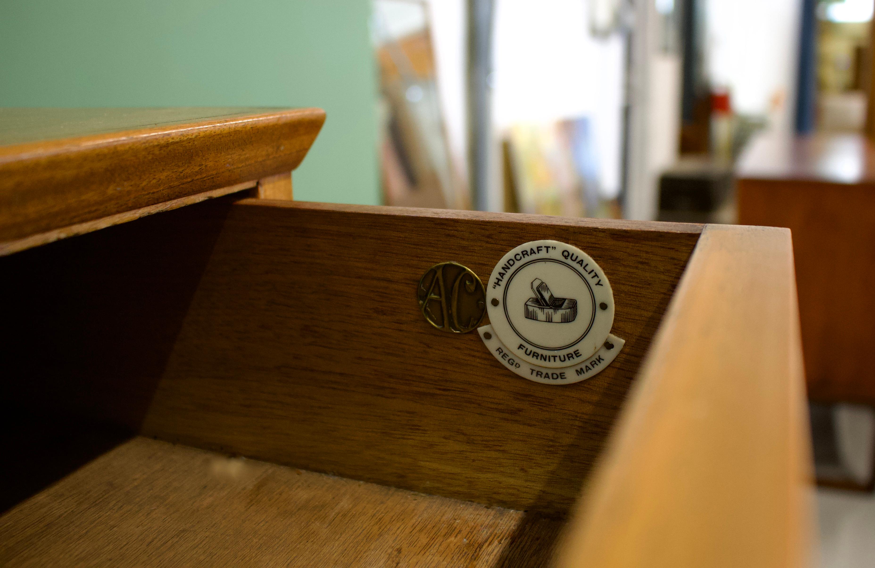 Teak Mid-Century Walnut Chest of Drawers by Alfred COX for Heals, 1960s