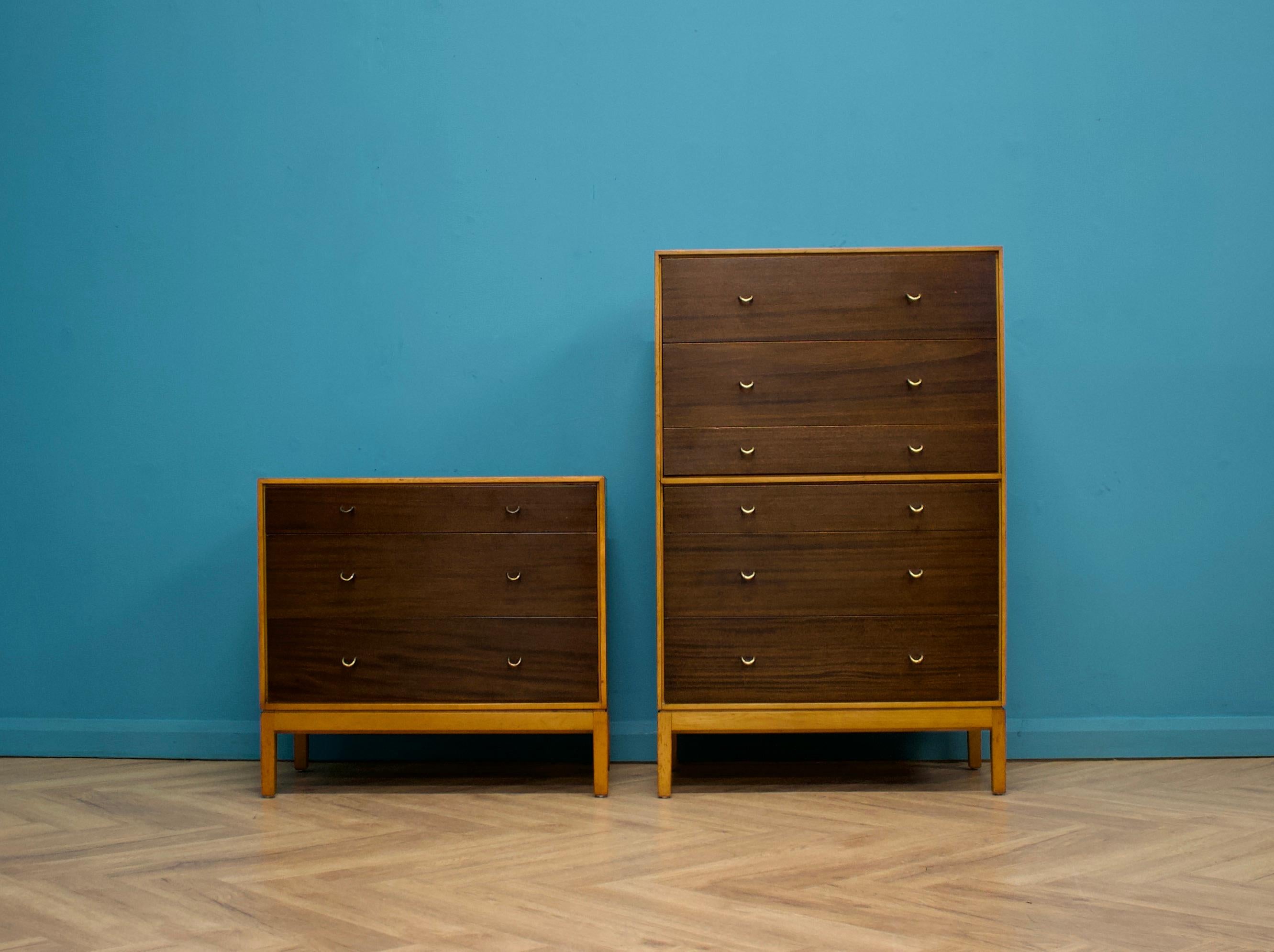 British Mid Century Walnut Chest of Drawers from Stag John & Sylvia Reid, 1960s For Sale