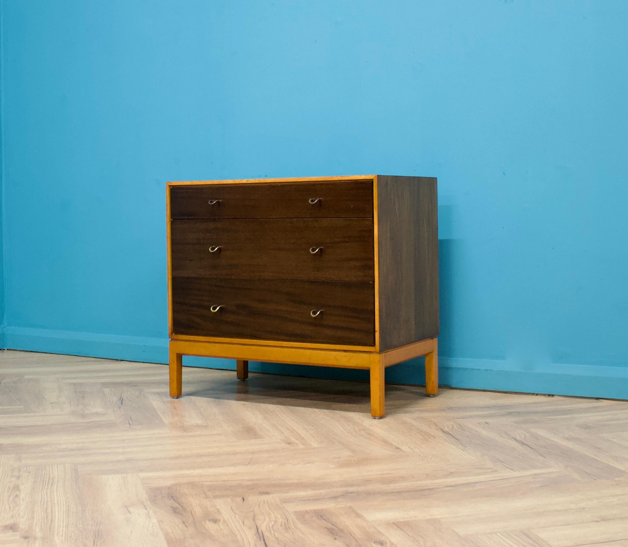 Woodwork Mid Century Walnut Chest of Drawers from Stag John & Sylvia Reid, 1960s For Sale