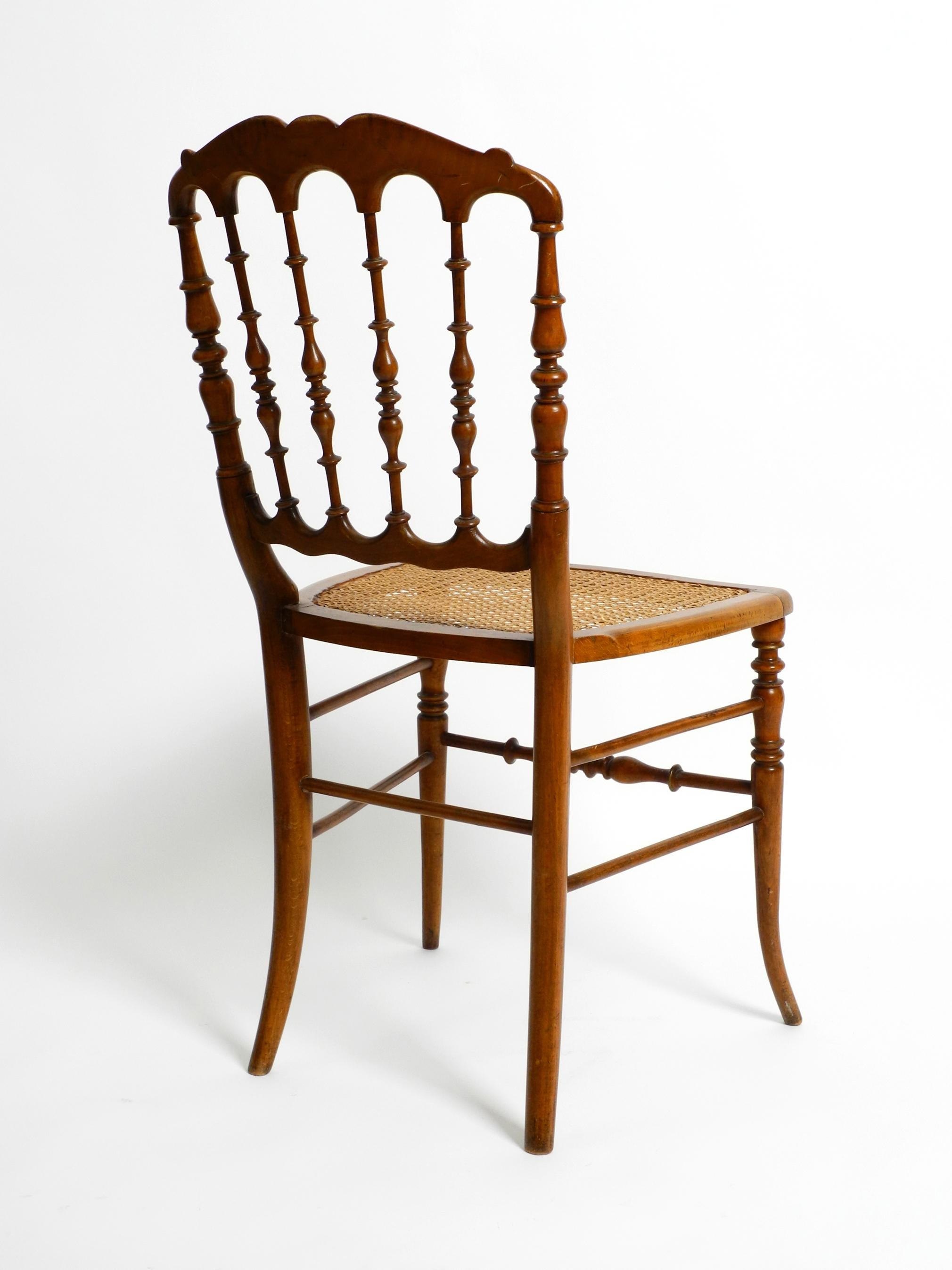 Mid-Century Walnut Chiavari Chair Based on a Design by Giuseppe Gaetano Descalzi 12