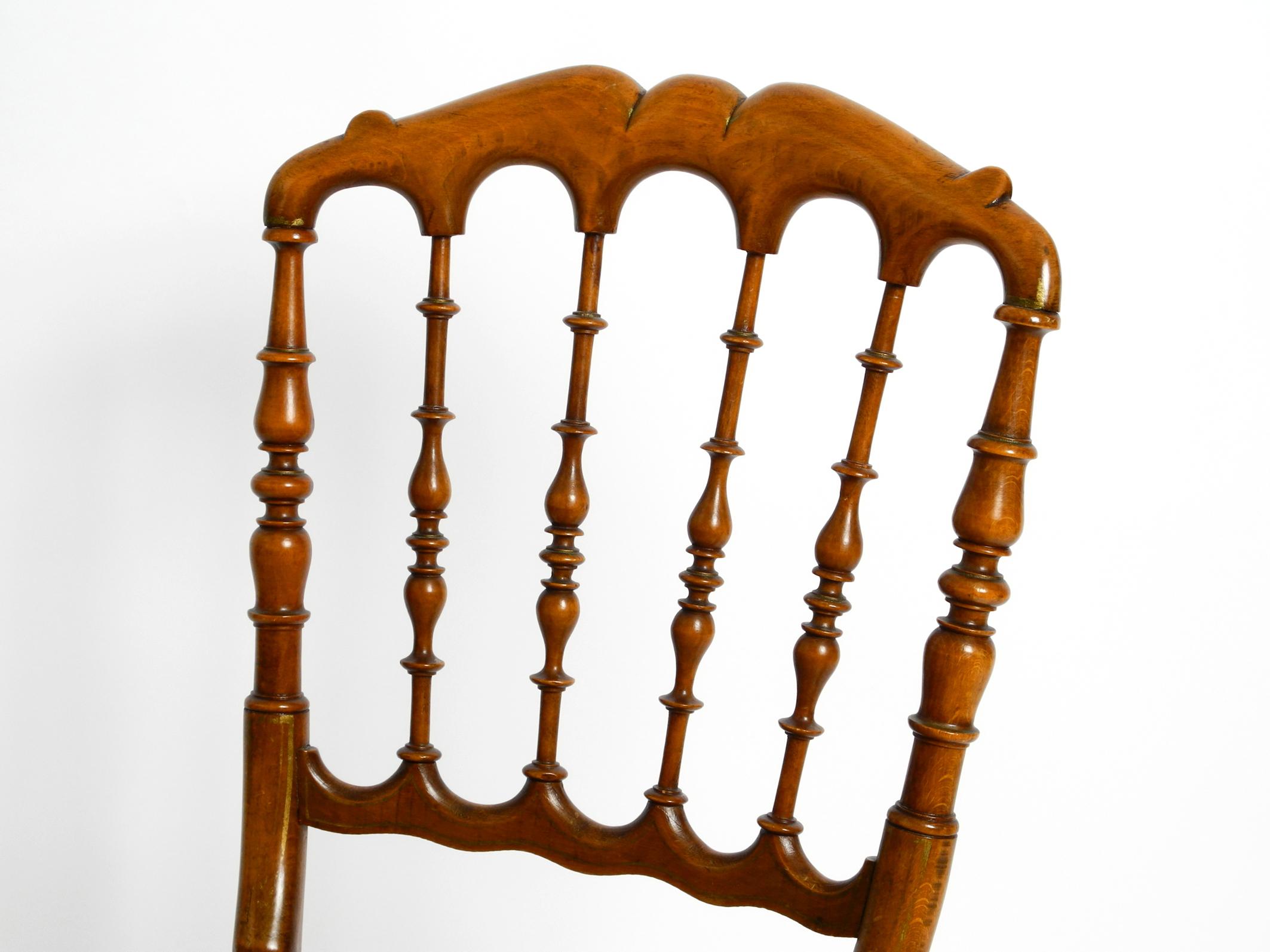 Mid-Century Walnut Chiavari Chair Based on a Design by Giuseppe Gaetano Descalzi In Good Condition In München, DE