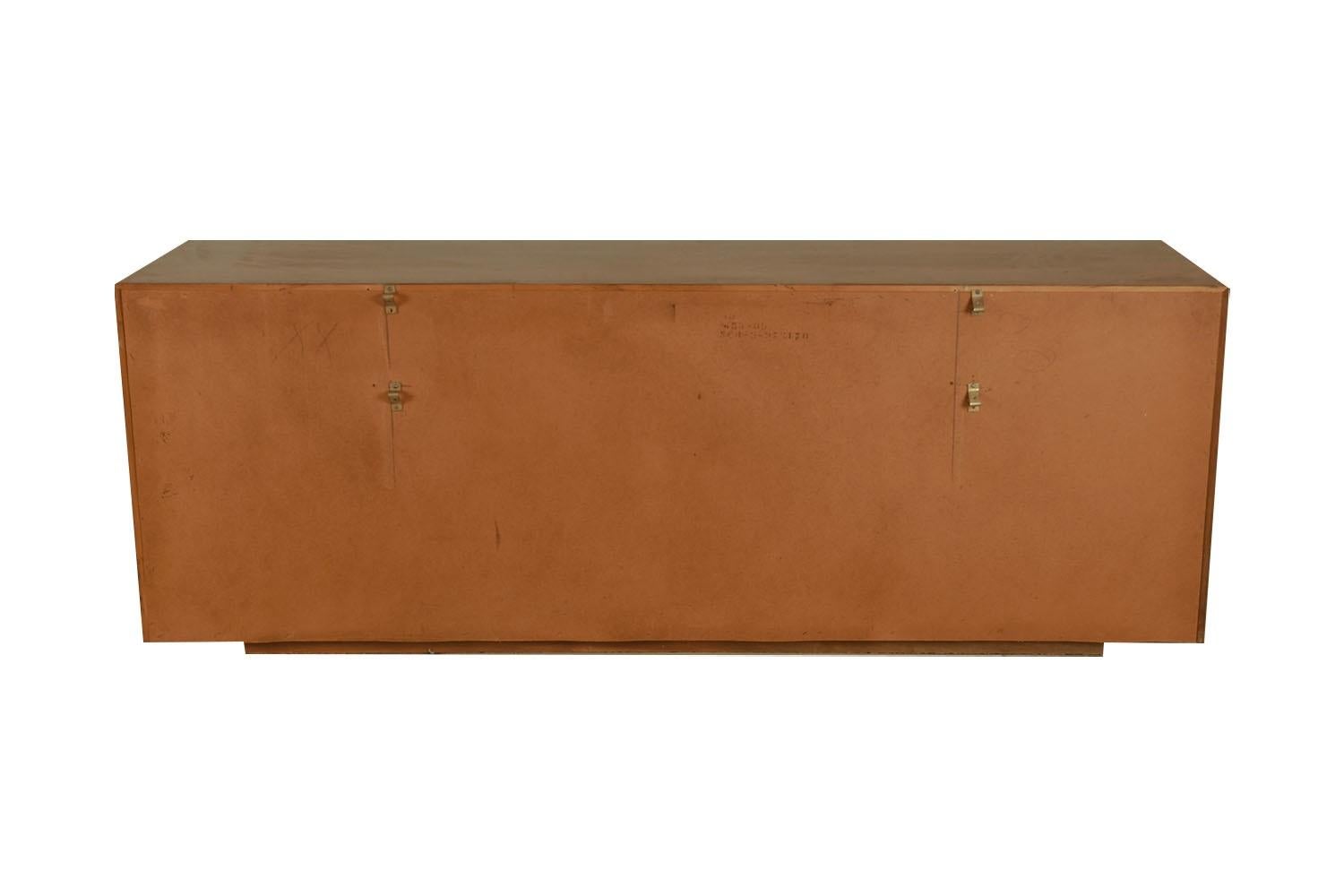 Mid-Century Walnut Chrome Lane Lowboy Dresser For Sale 6