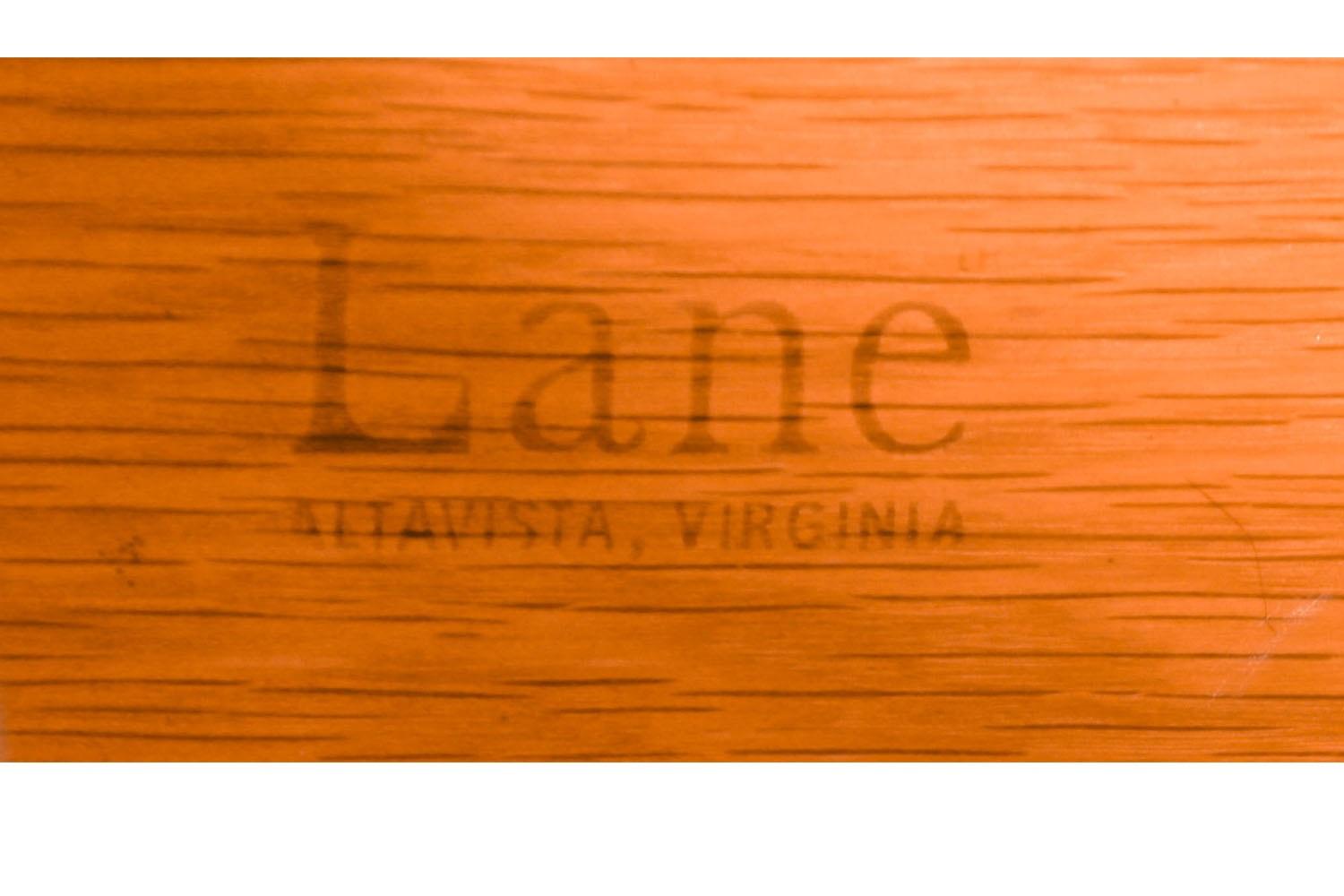 Late 20th Century Mid-Century Walnut Chrome Lane Lowboy Dresser For Sale