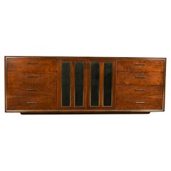 Used Mid-Century Walnut Chrome Lane Lowboy Dresser