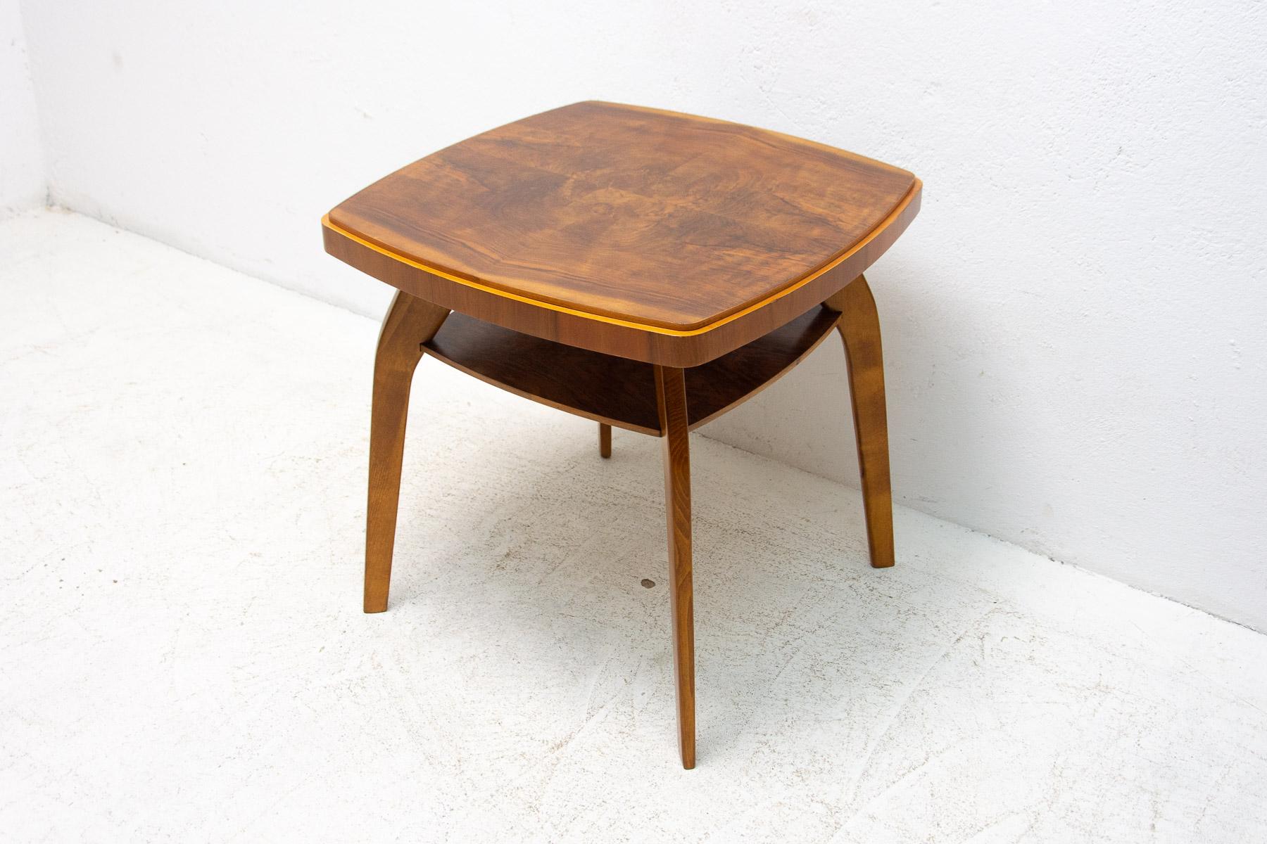 Mid Century Walnut Coffee Table by Frantisek Jirak, 1960´s In Excellent Condition In Prague 8, CZ