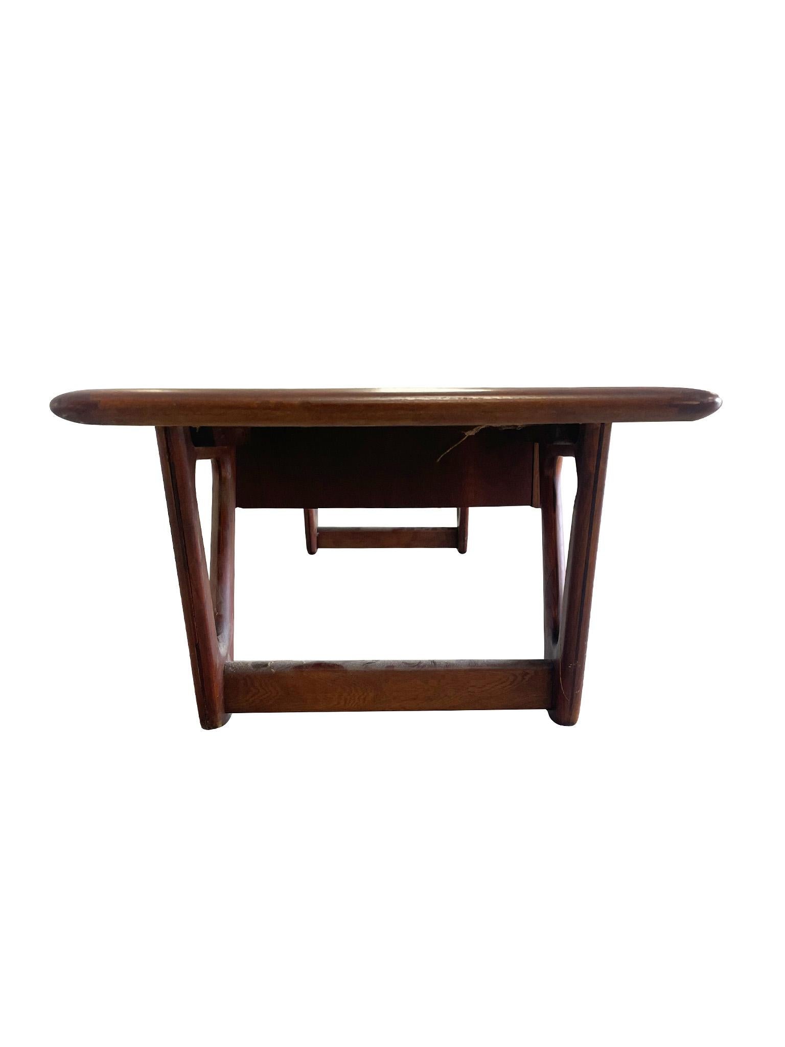 Mid-Century Modern Midcentury Walnut Coffee Table by Warren Church for Lane Company For Sale
