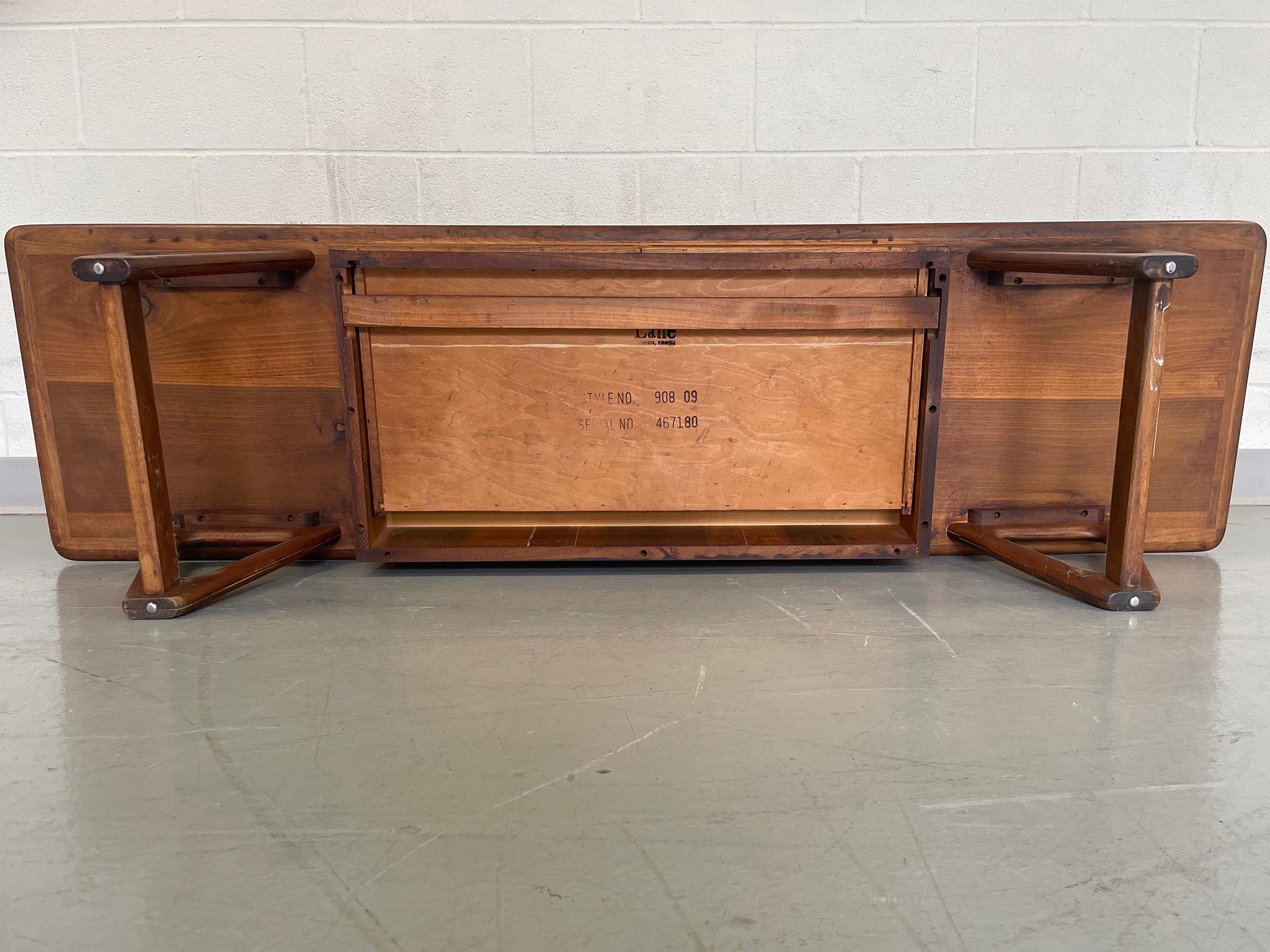 Mid-20th Century Midcentury Walnut Coffee Table by Warren Church for Lane Company For Sale