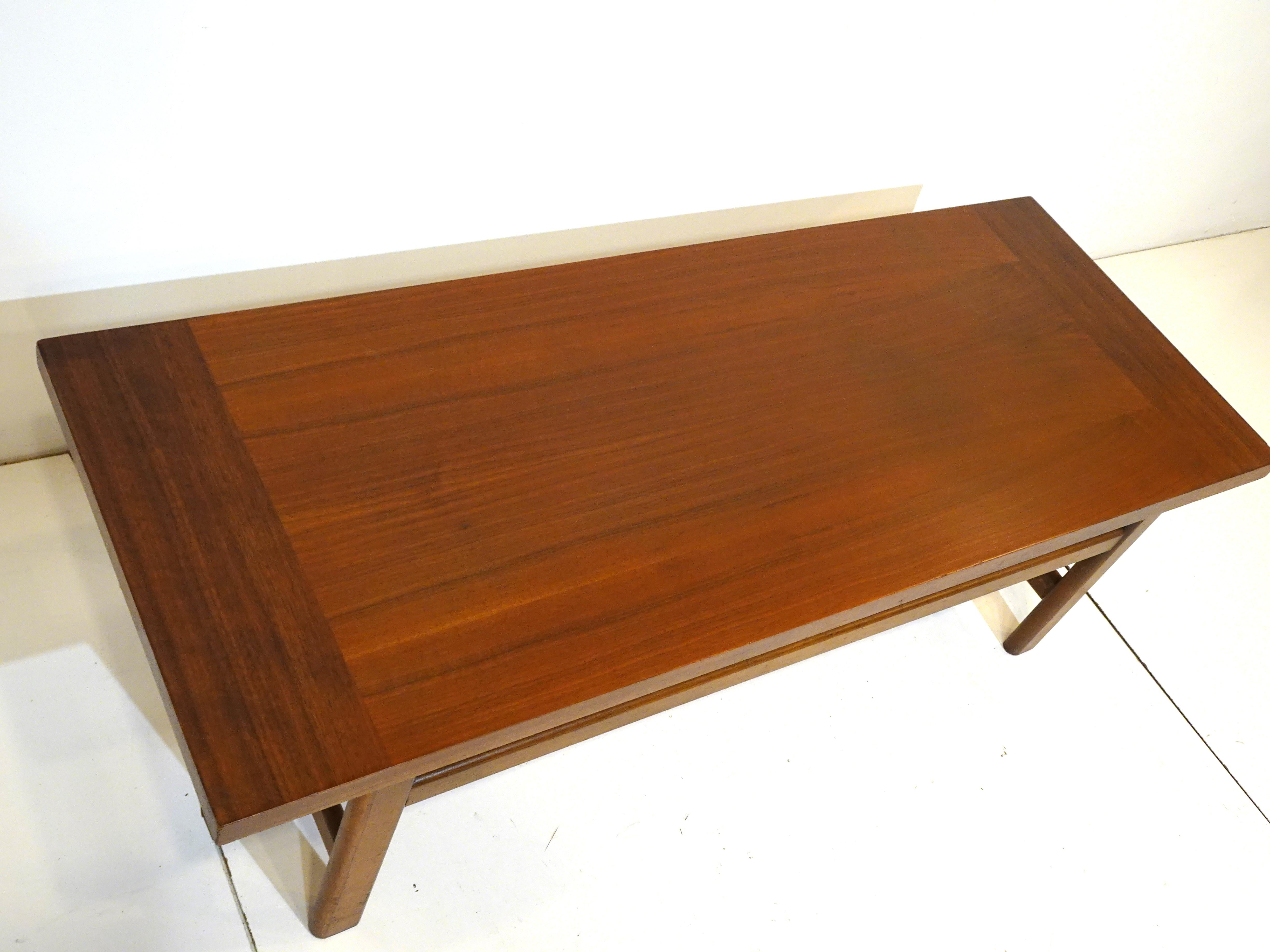 Mid Century Walnut Coffee Table in the Style of Harvey Probber 2