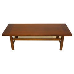 Mid Century Walnut Coffee Table in the Style of Harvey Probber
