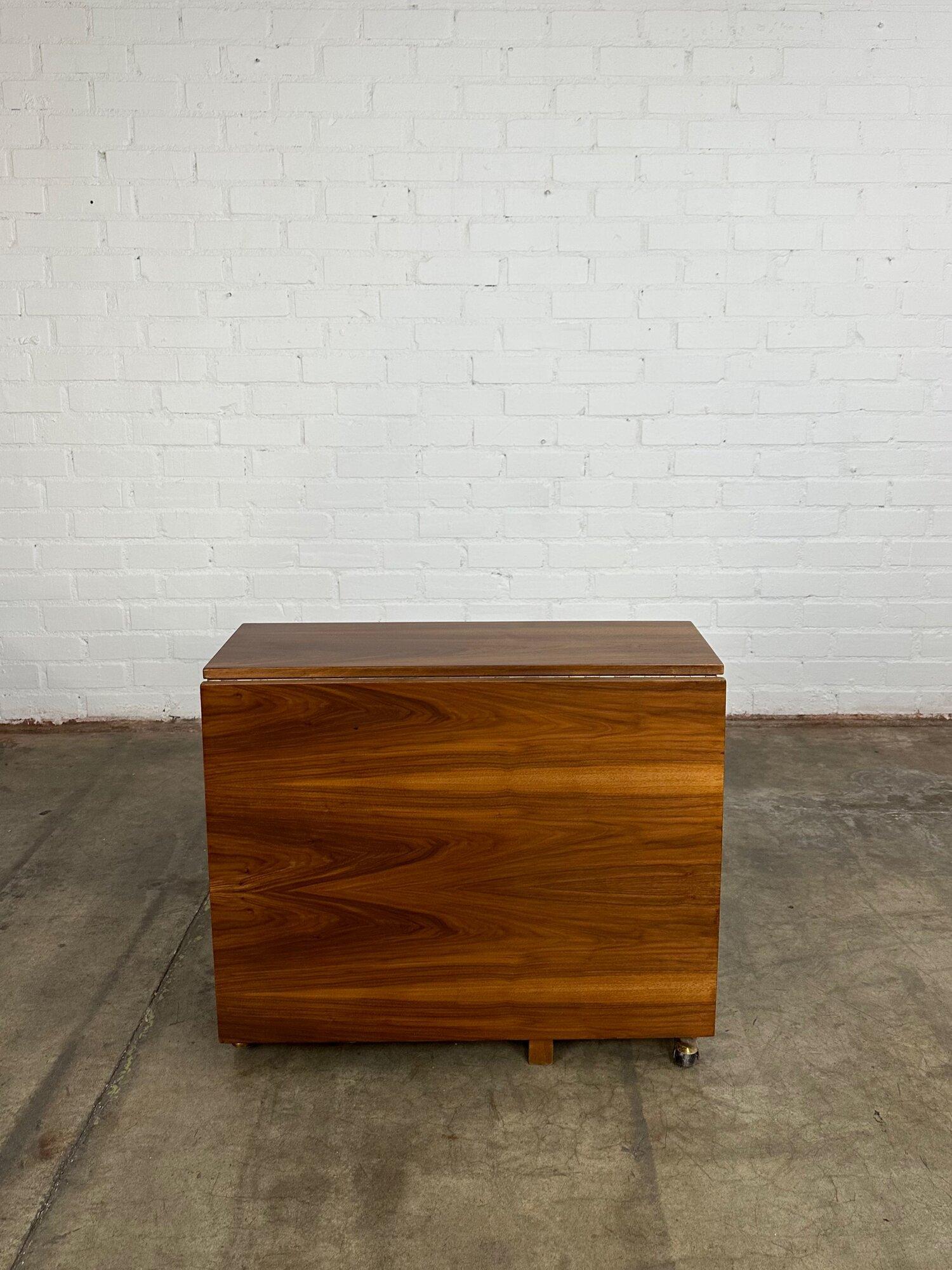 American Mid Century Walnut Collapsable Table
