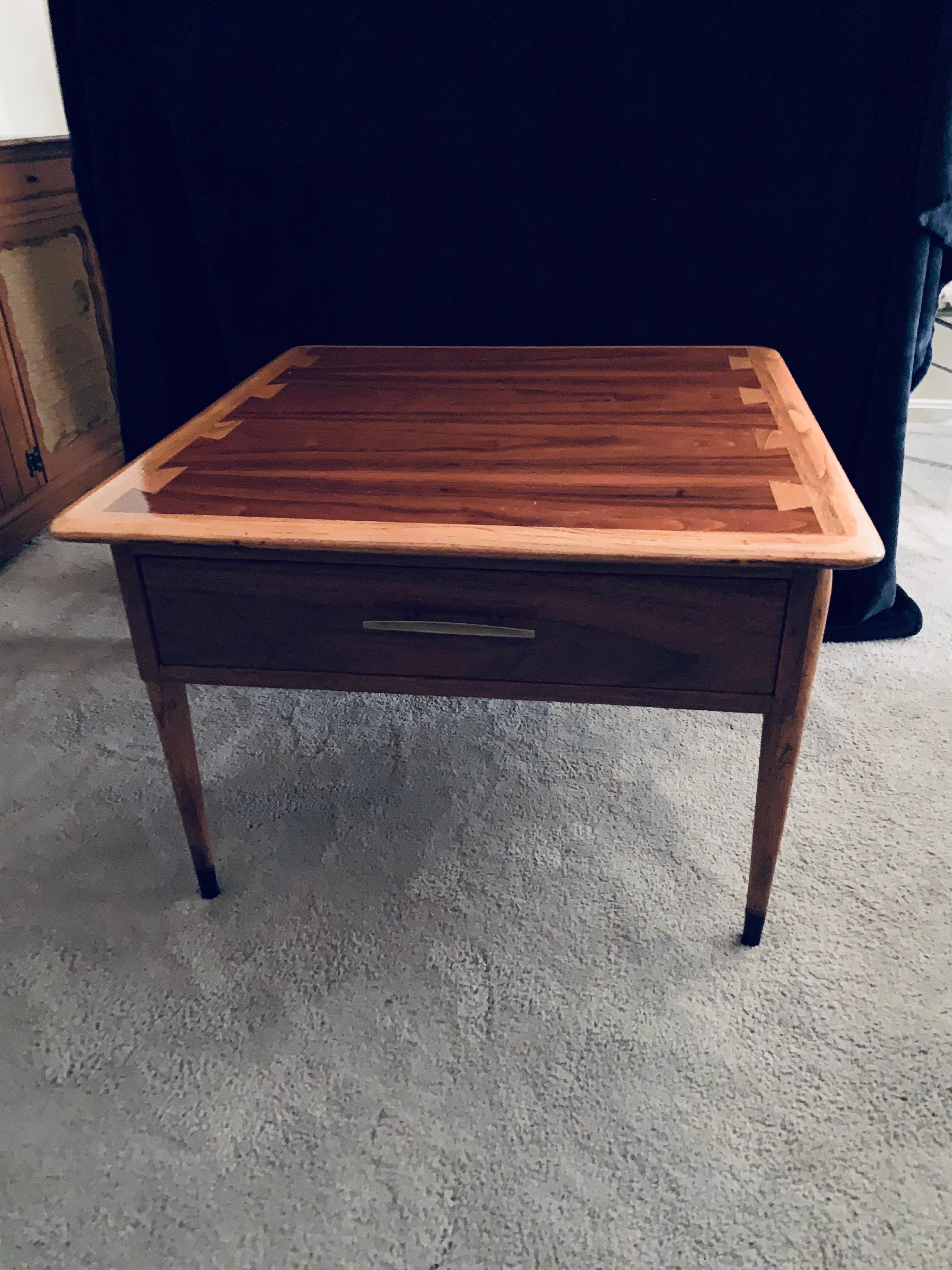 Mid-Century Modern Mid-Century Walnut Commode Table by Lane, Acclaim For Sale