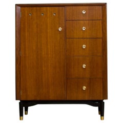 Mid-Century Walnut Compactum Wardrobe Tallboy from CWS, 1950s