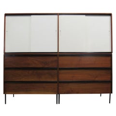 Midcentury Walnut Credenda / Cupboard Attrib D.R. Bates for Vista of California