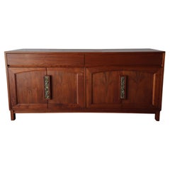 Mid Century Walnut Credenza by Brown Saltman