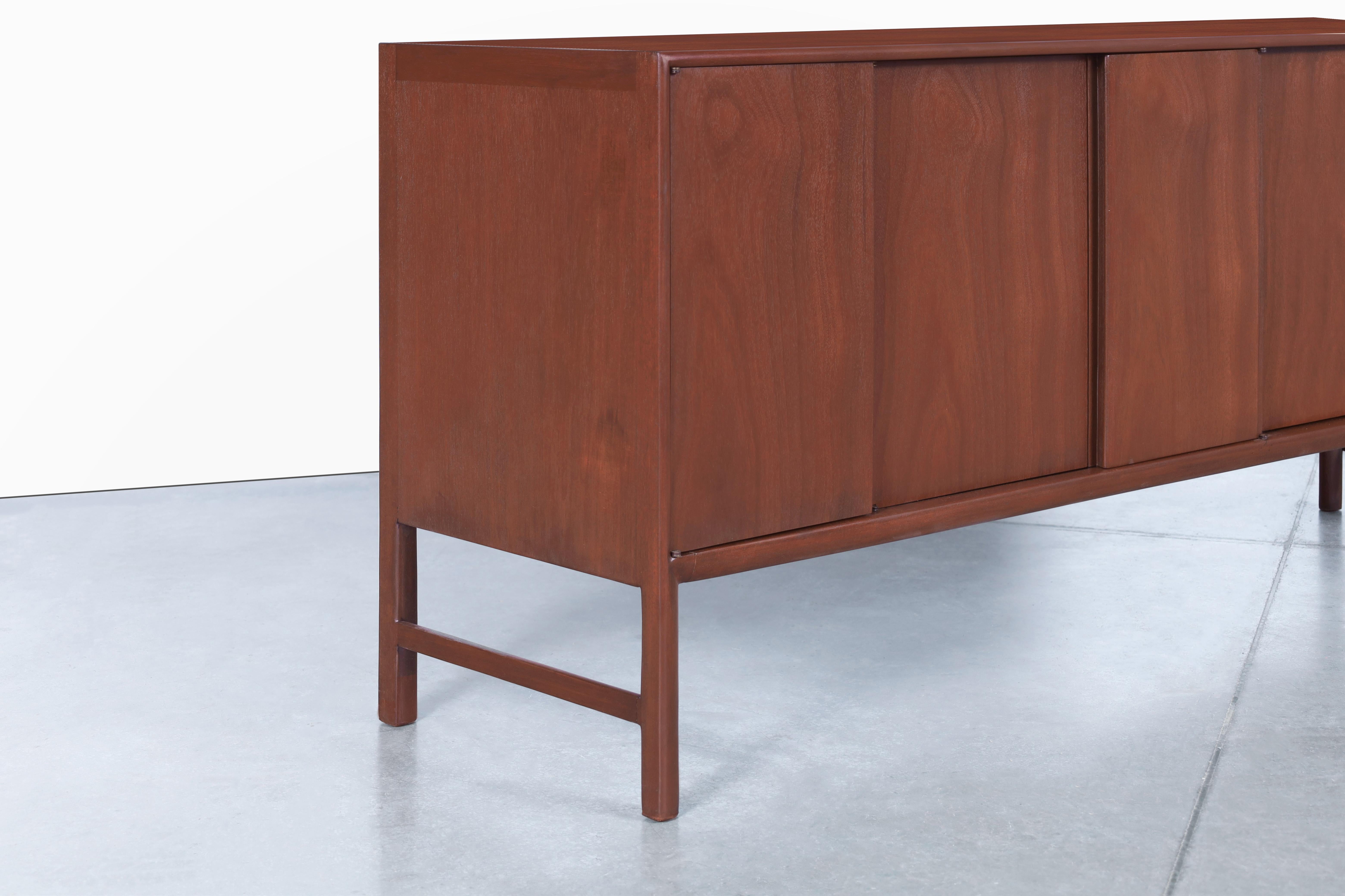Mid-Century Modern Mid-Century Walnut Credenza by Raymond Sobota for Mount Airy For Sale