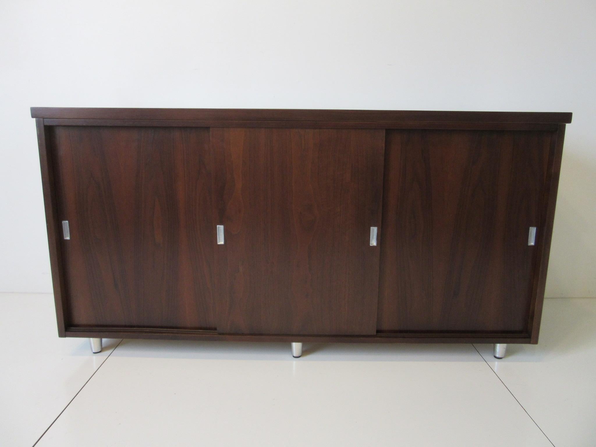 Midcentury Walnut Credenza by The Alma Furniture Company 6