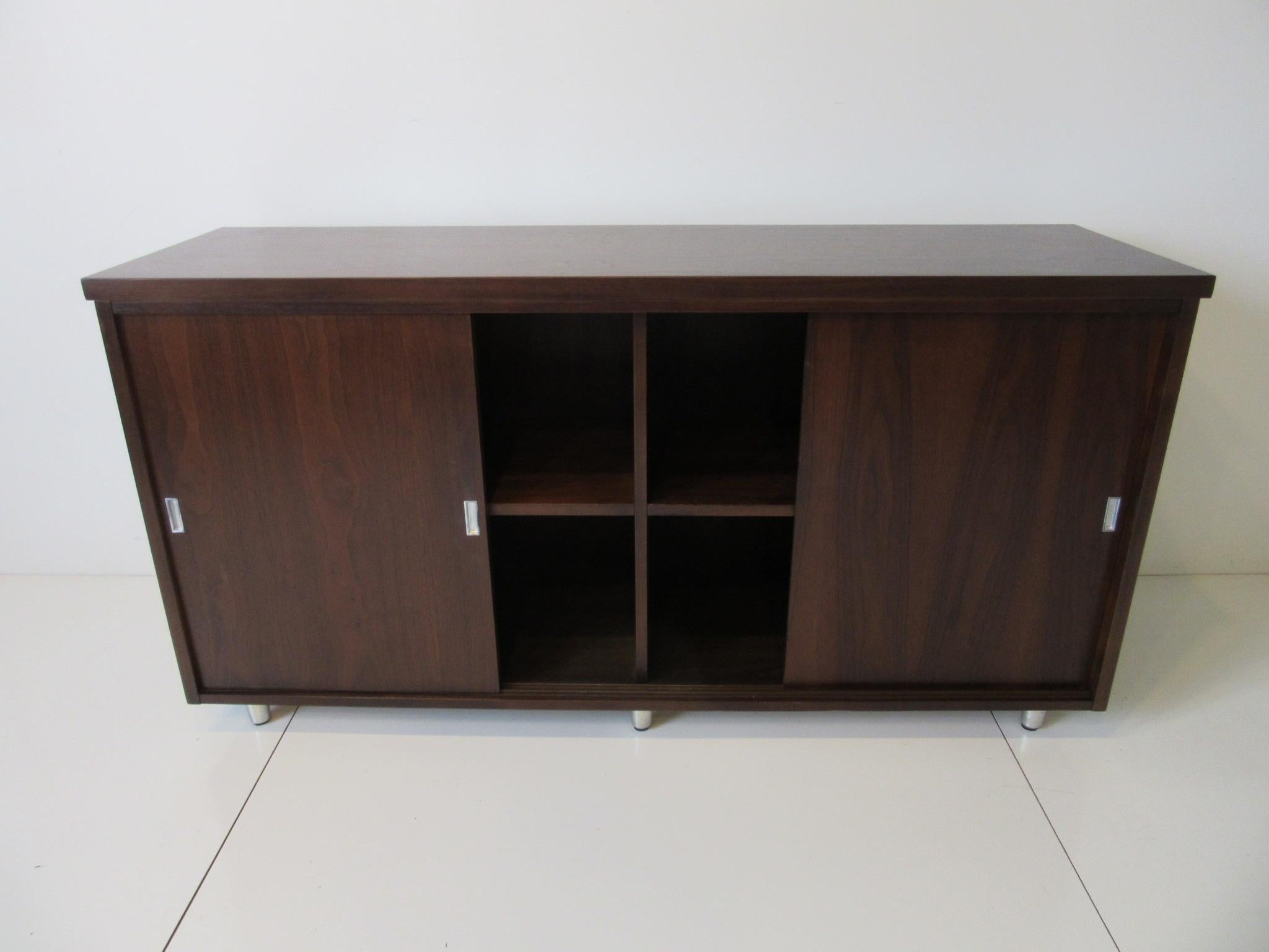 20th Century Midcentury Walnut Credenza by The Alma Furniture Company