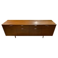 Mid-Century Walnut Credenza Designed by George Nelsen