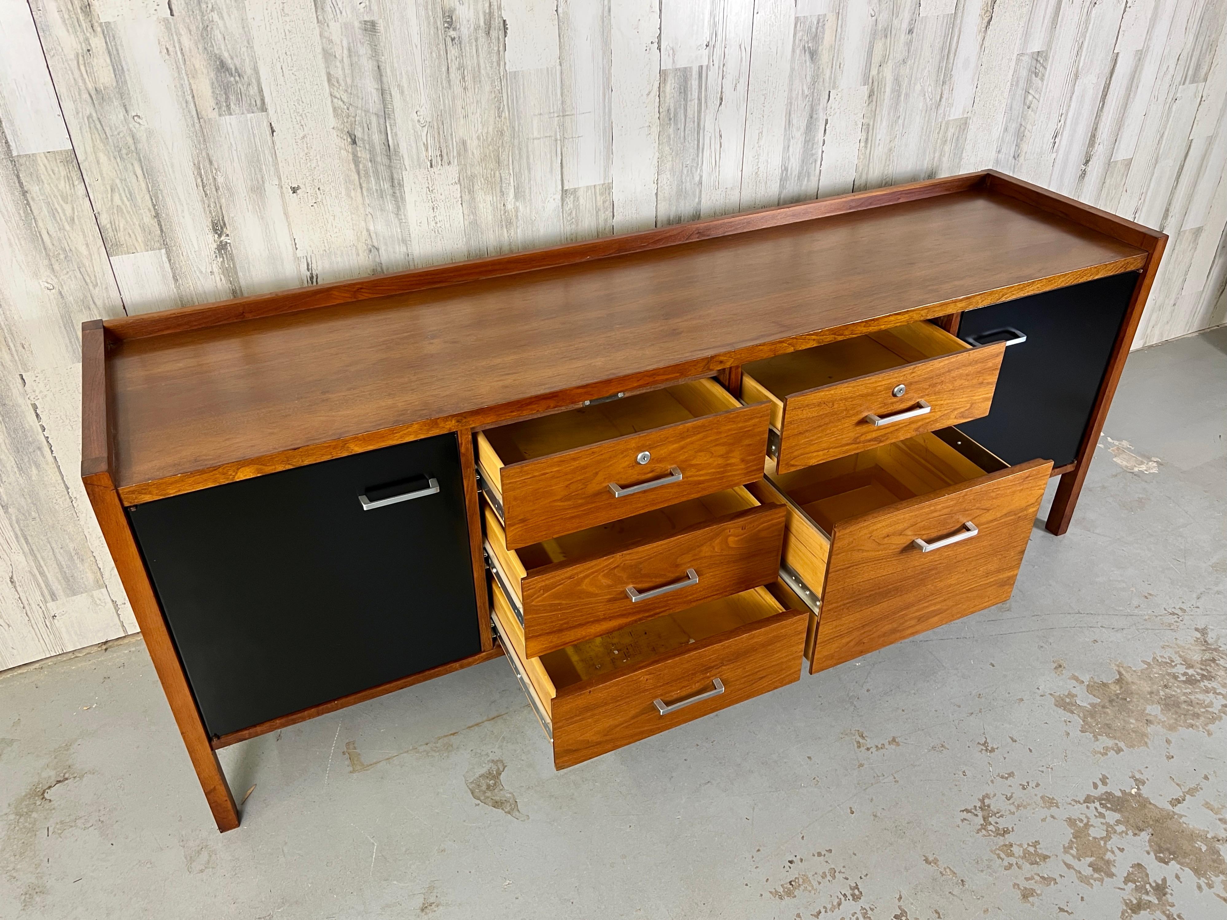 Mid-Century Walnut Credenza 4