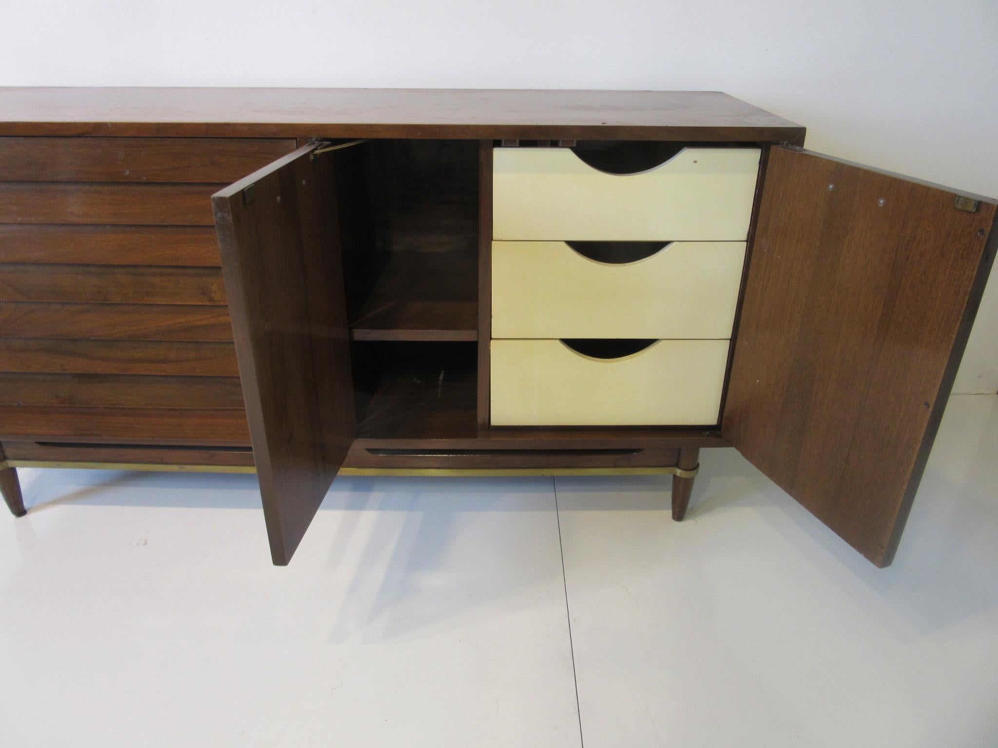 Midcentury Walnut Credenza / Sideboard by American of Martinsville 2