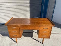 Midcentury Walnut Desk by Broyhill