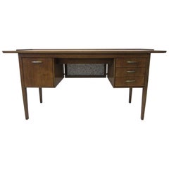 Vintage Midcentury Walnut Desk by Drexel
