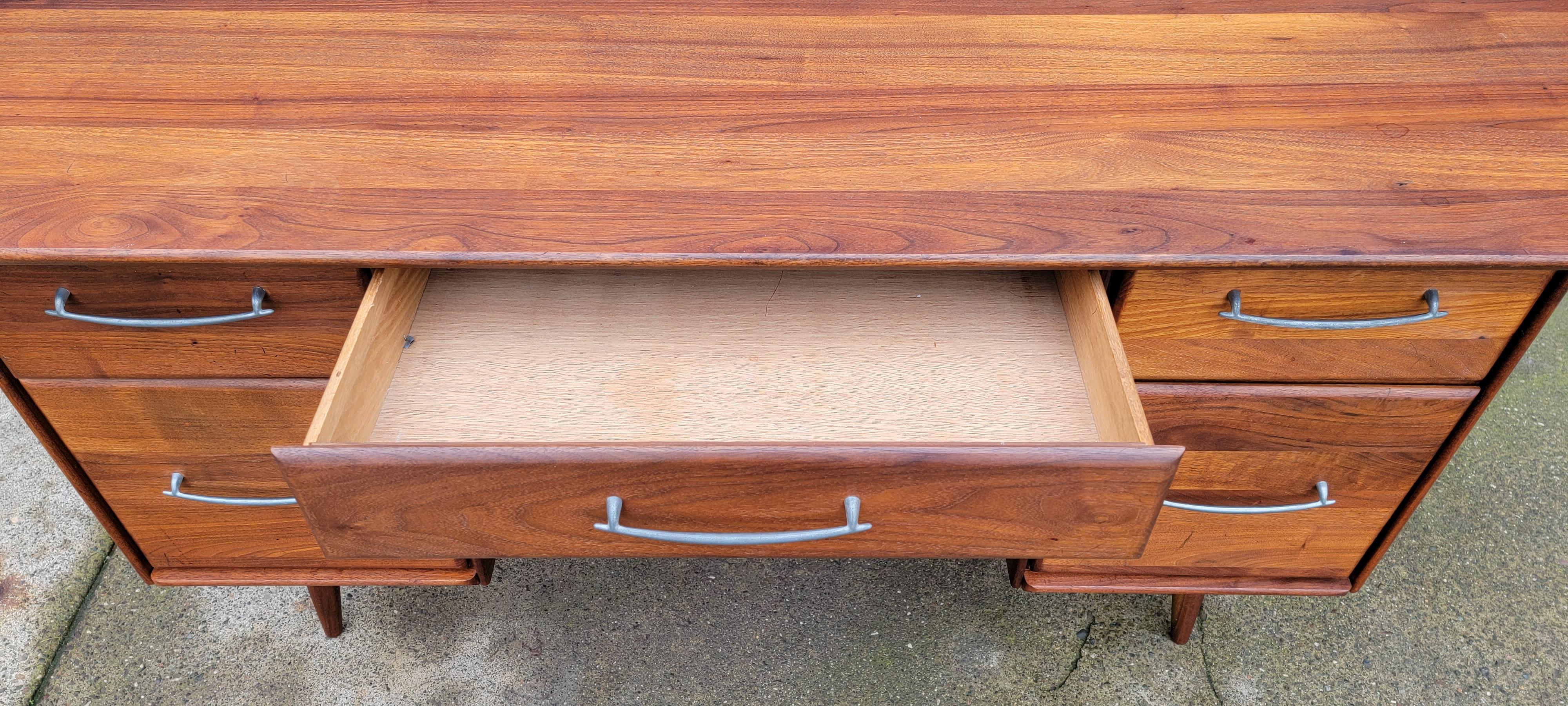 20th Century Mid-Century Walnut Desk by Prelude Furniture 