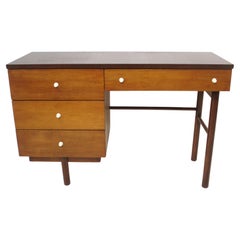 Vintage George Nelson styled Mid Century Walnut Desk by Stanley
