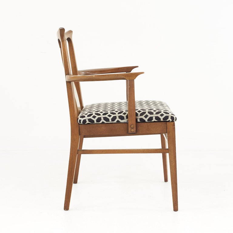 Mid Century Walnut Dining Chair For Sale at 1stDibs