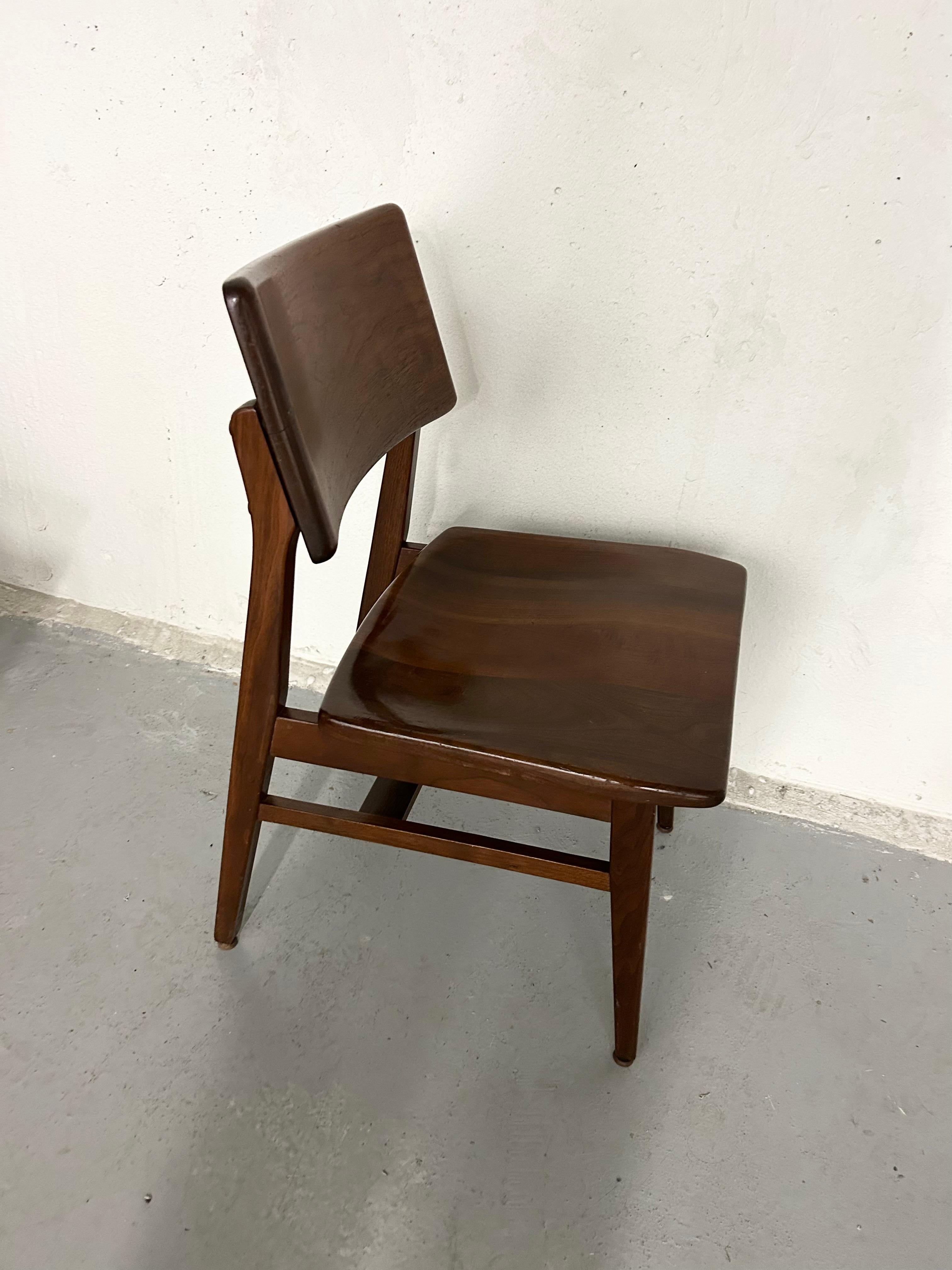 Mid Century Walnut Dining Chairs by BL Marble Co 4