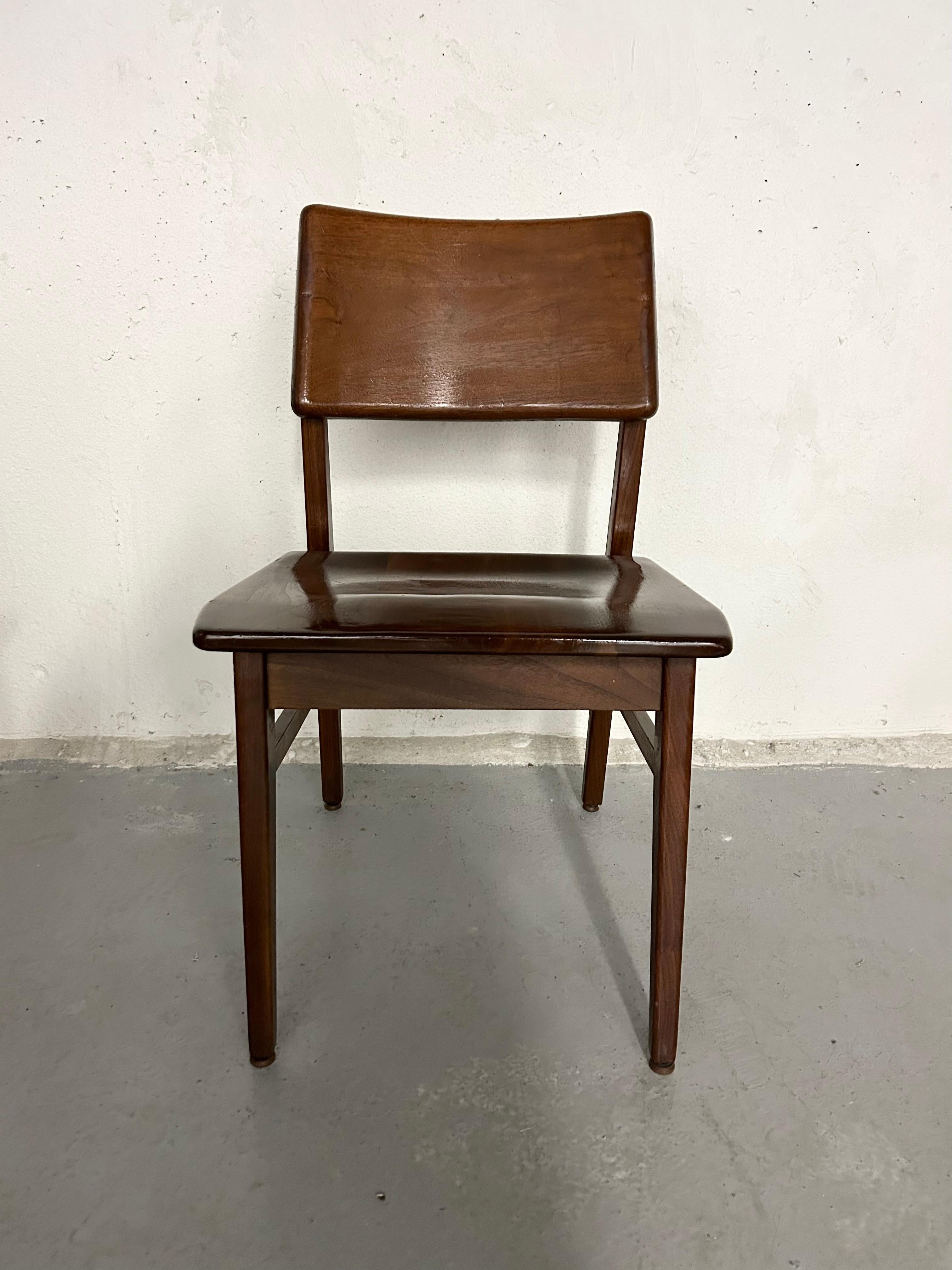 Mid Century Walnut Dining Chairs by BL Marble Co 5