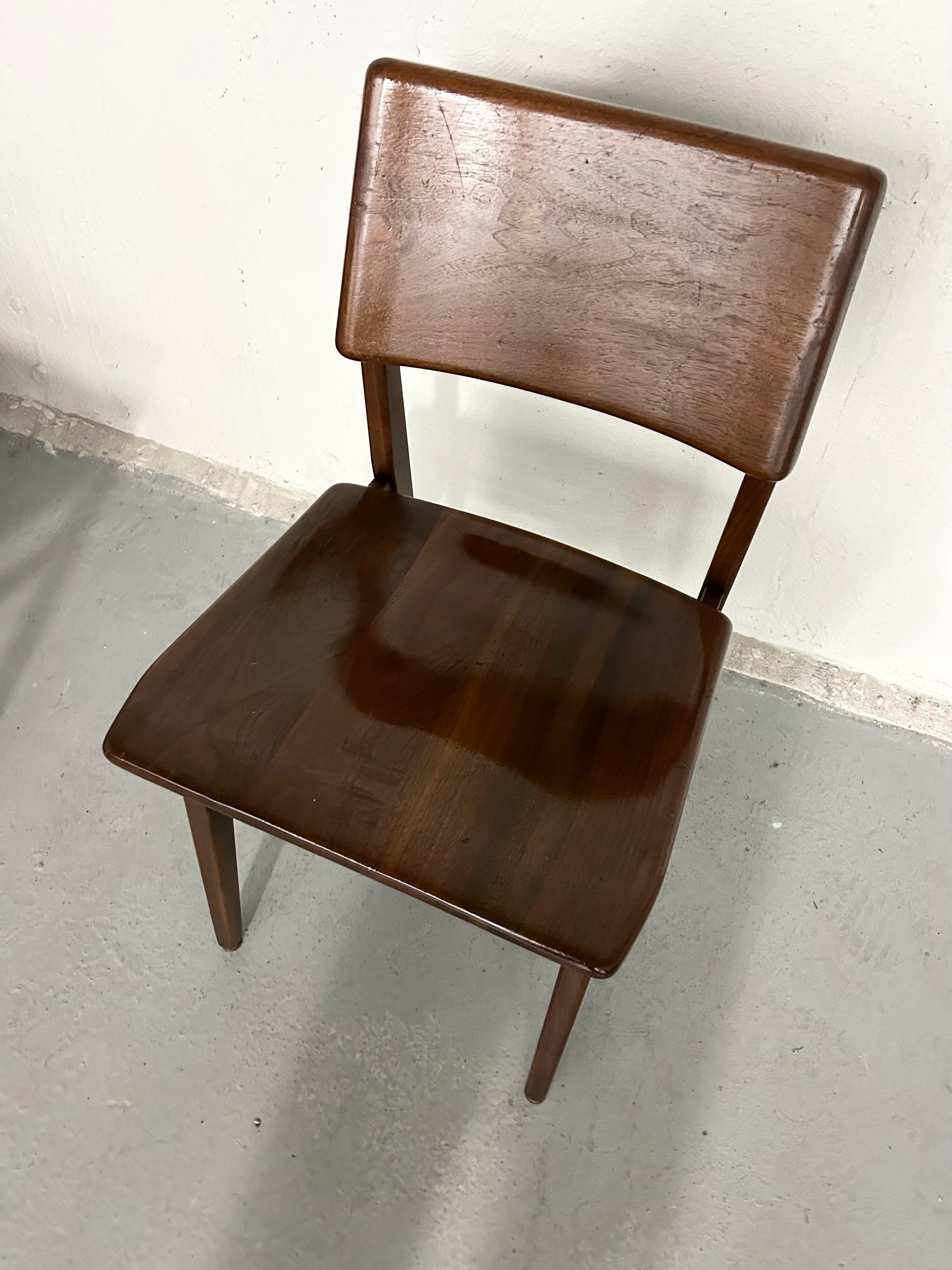 Mid Century Walnut Dining Chairs by BL Marble Co 6