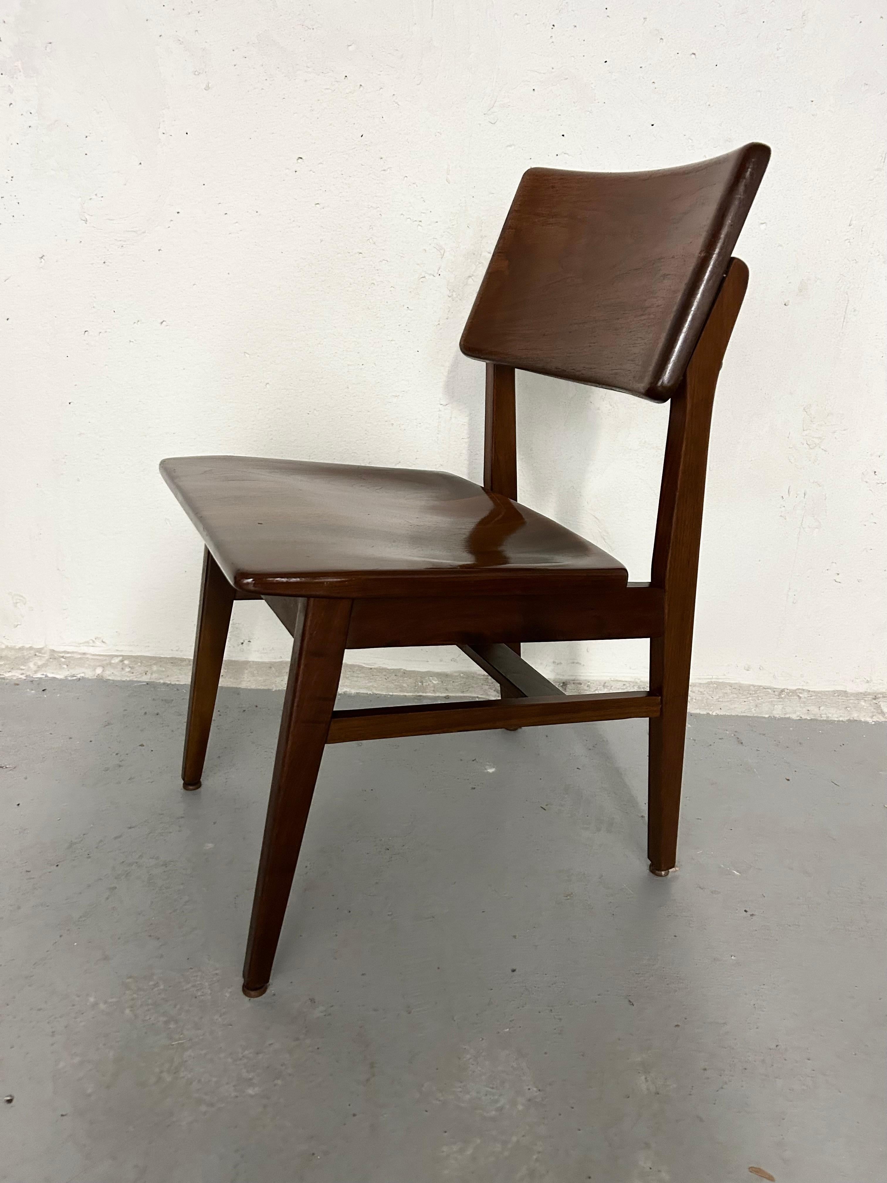 Mid Century Walnut Dining Chairs by BL Marble Co 7